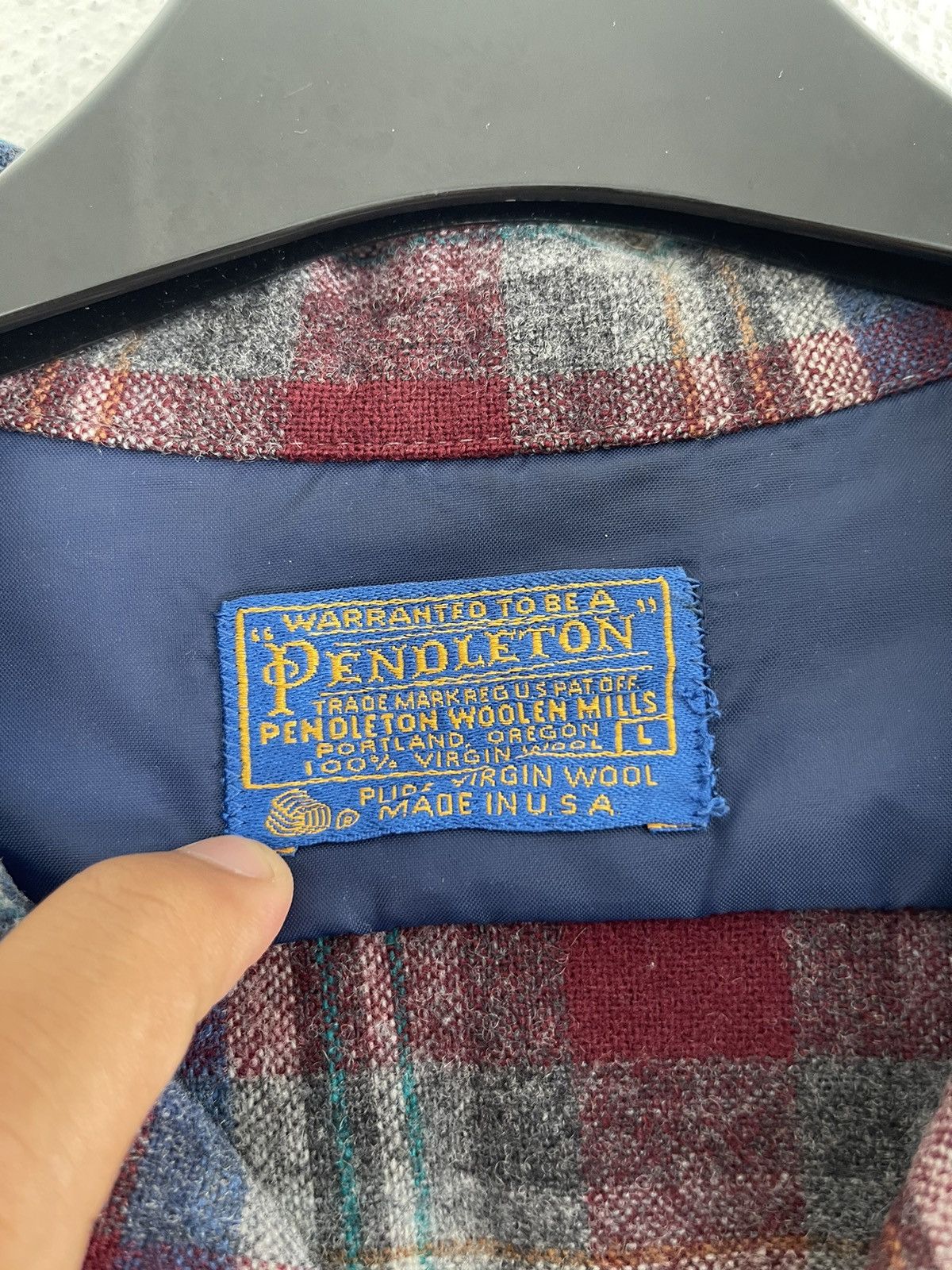 Pendleton Vintage Pendleton Virgin Wool Plaid Flannel Made in USA Size US L / EU 52-54 / 3 - 4 Thumbnail
