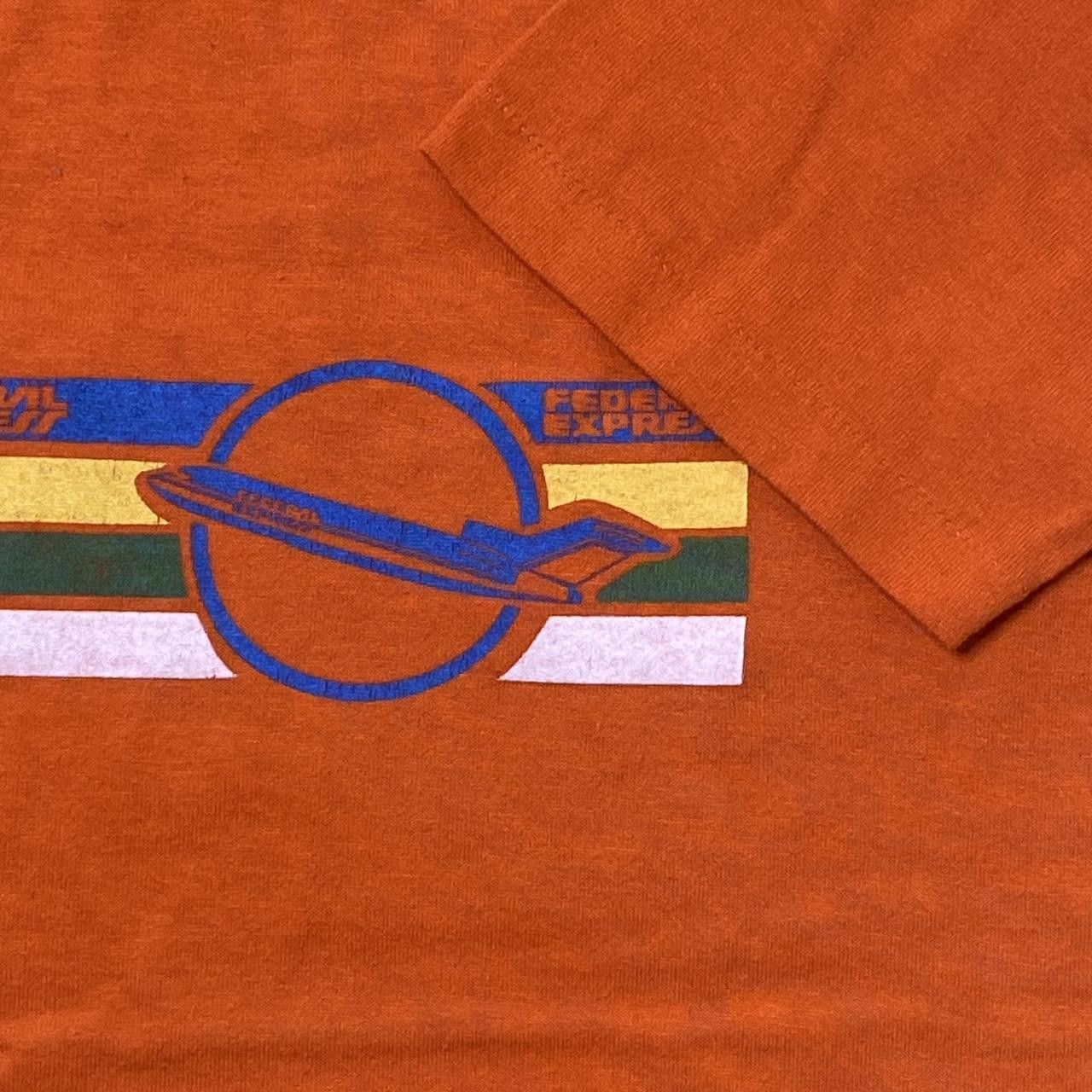 Jerzees True Vintage FedEx Mail Orange Aerospace Tee Size Medium Size US M / EU 48-50 / 2 - 3 Thumbnail