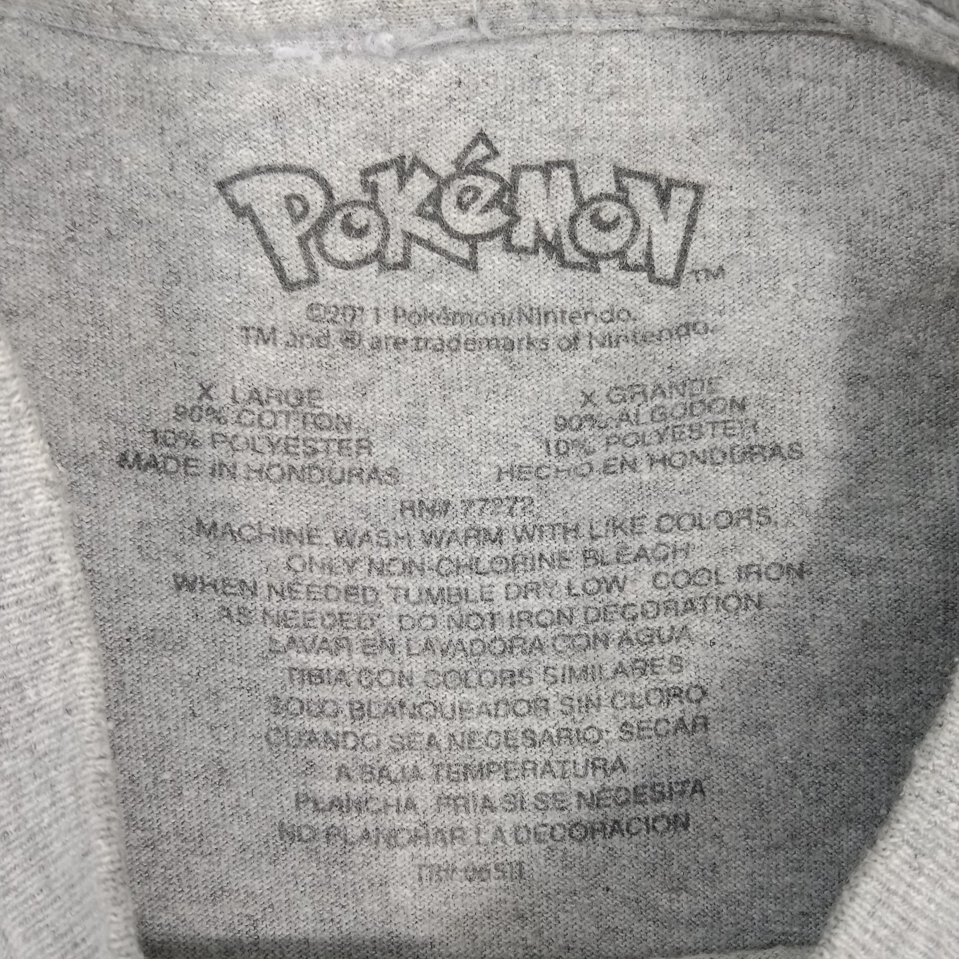 Nintendo × Pokemon × Vintage Pokemon Cartoon Character Long Sleeve Tshirt Size US M / EU 48-50 / 2 - 4 Thumbnail