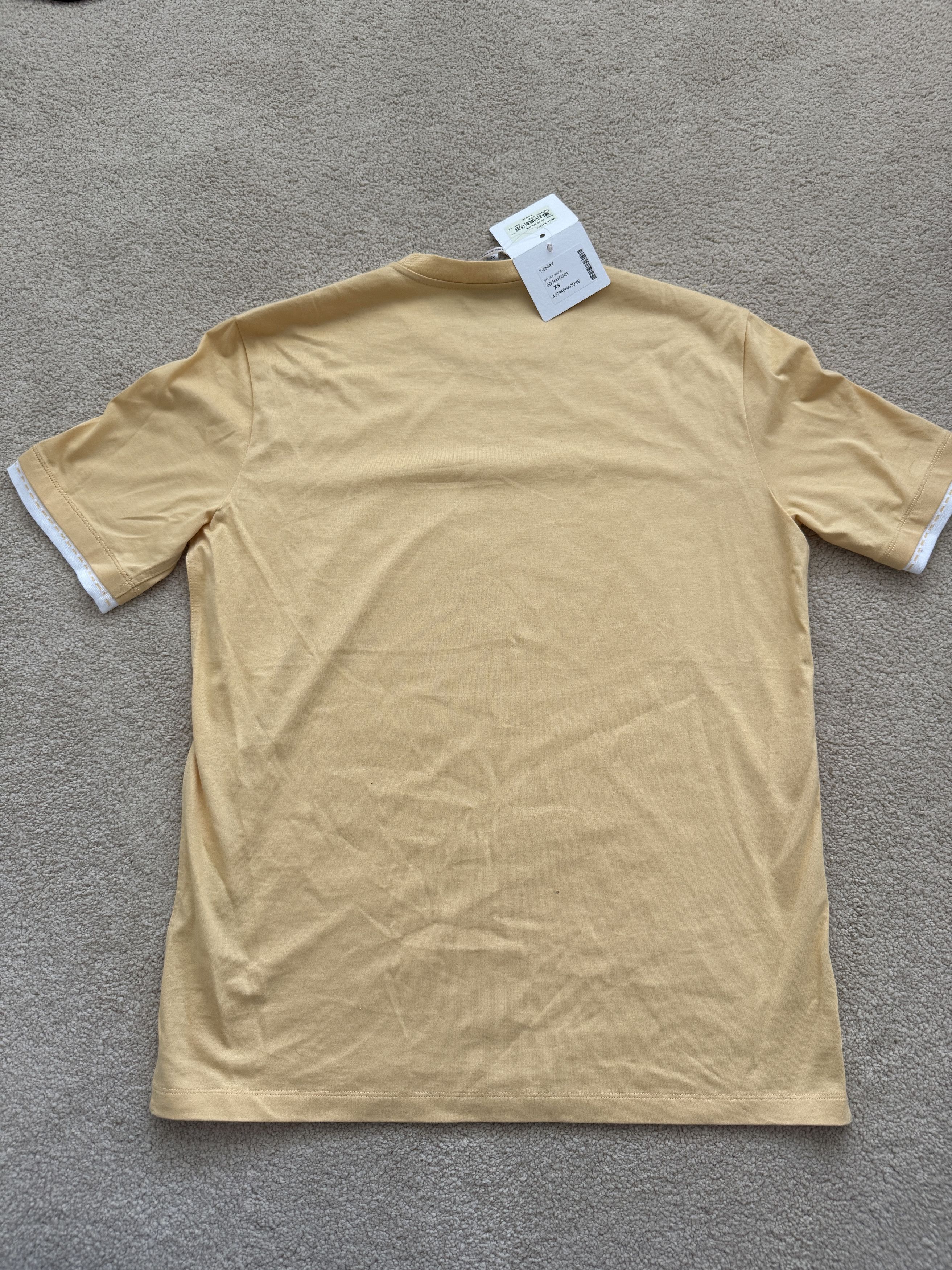 Hermes Brand New Hermes Mens XS Yellow Short Sleeve T-shirt Size US XS / EU 42 / 0 - 6 Thumbnail
