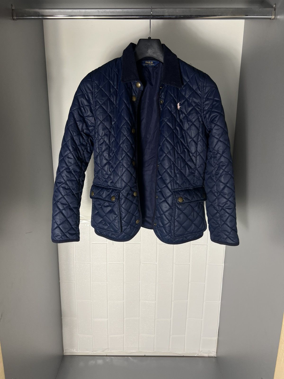 Polo Ralph Lauren × Vintage VERY RARE POLO RALPH LAUREN QUILT DOWN JACKET ENGLAND STYLE Size S / US 4 / IT 40 - 2 Thumbnail