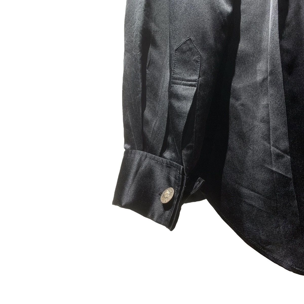 Yohji Yamamoto Yohji Yamamoto Pour Homme 99AW Silk Blend Tuxedo Shirt Size US M / EU 48-50 / 2 - 6 Thumbnail