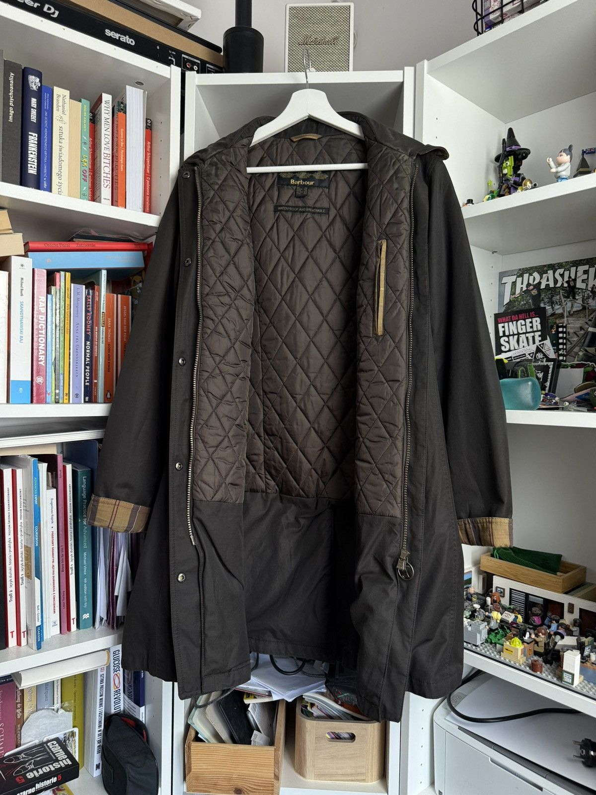 Barbour × Designer VIntage Barbour waxed waterproof twill belsay jacket M y2k Size US M / EU 48-50 / 2 - 2 Thumbnail