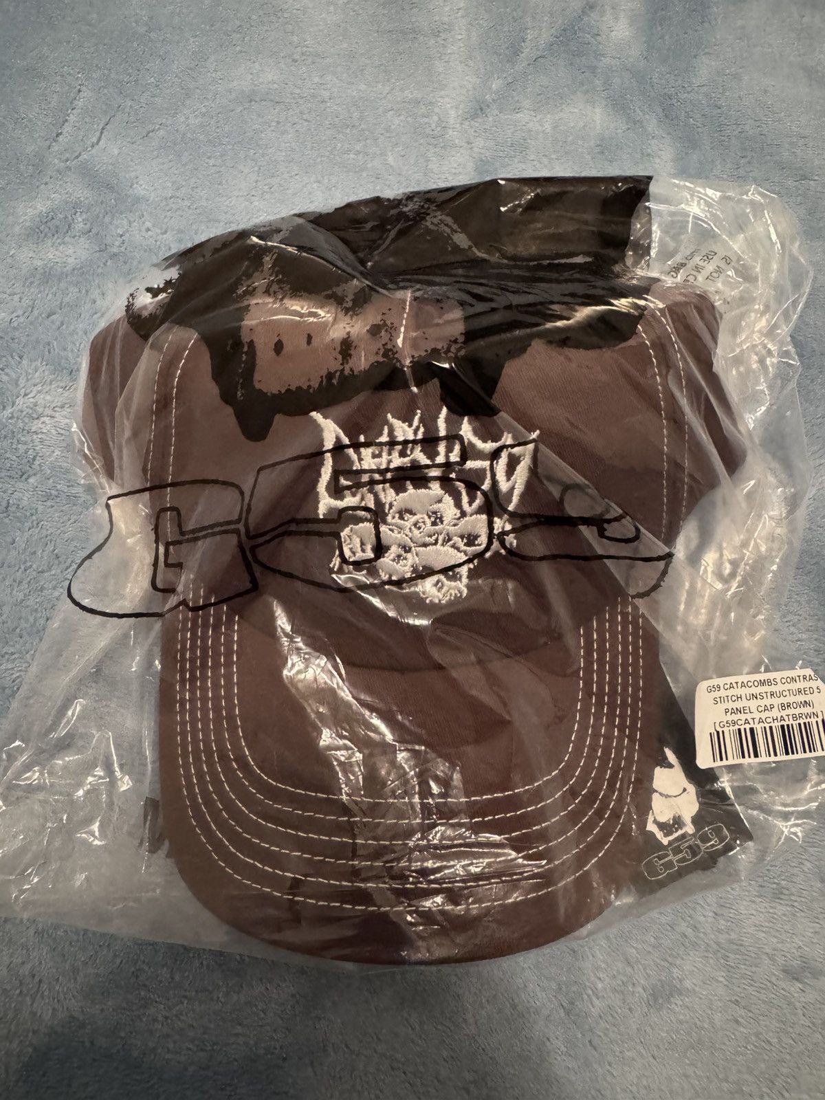 G59 Records G59 Catacombs Contrast Stitch Unstructured 5 Panel Cap Size ONE SIZE - 4 Thumbnail