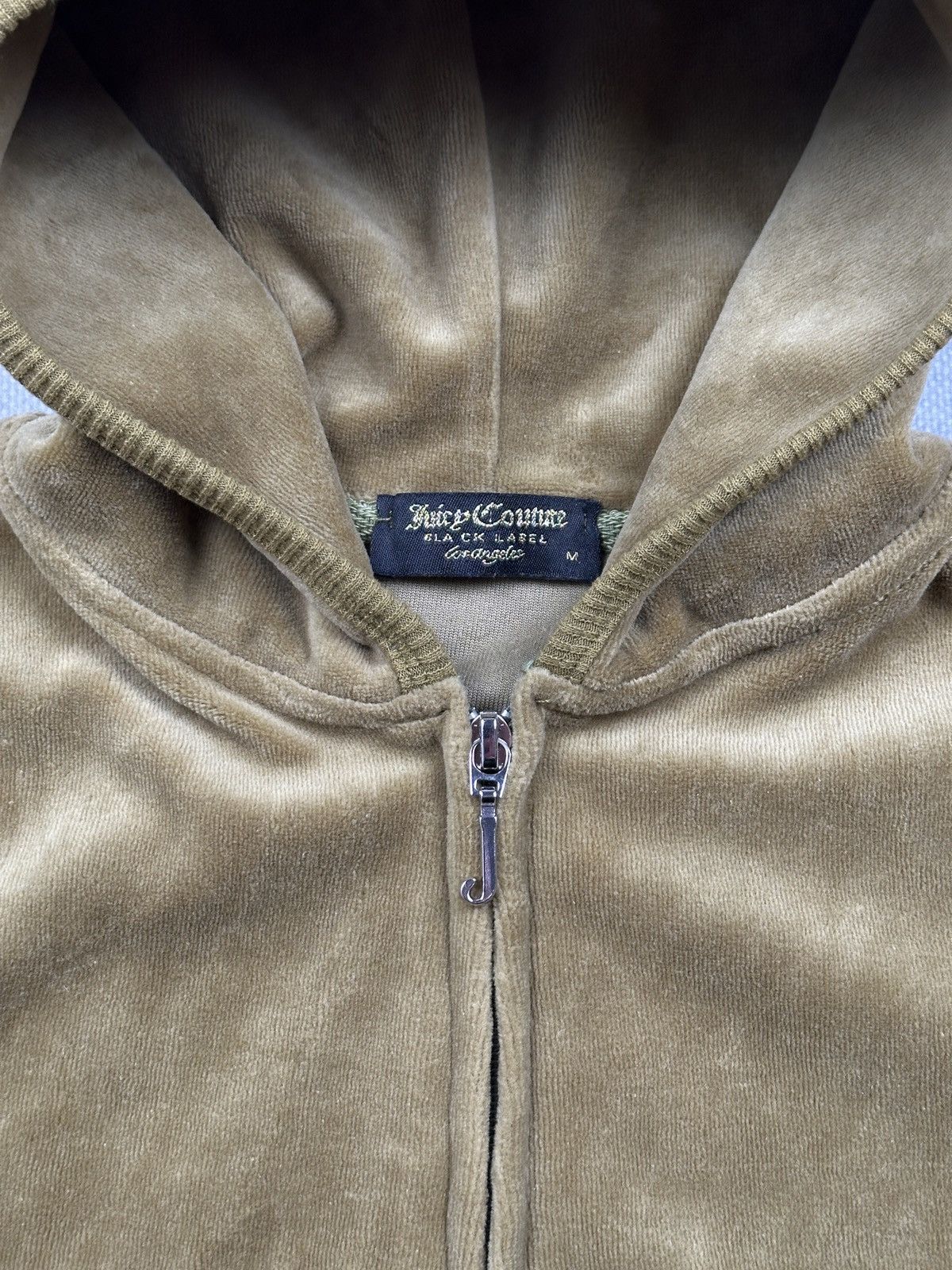 Juicy Couture Juicy Couture Velour Hoodie Rhinestone Crown Y2K Gold 90s Size S / US 4 / IT 40 - 11 Thumbnail