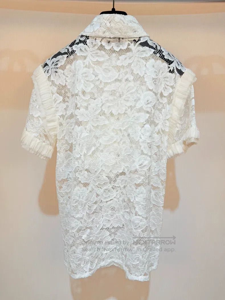 Chanel Chanel Cream Cake Lace Short Sleeve Size XXS / US 00 / IT 34 - 3 Thumbnail