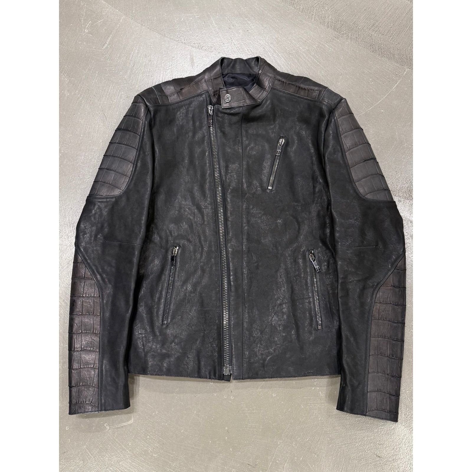 Dirk Bikkembergs 2000s Dirk Bikkembergs embossed crocodile leather jacket Size US L / EU 52-54 / 3 - 1 Thumbnail