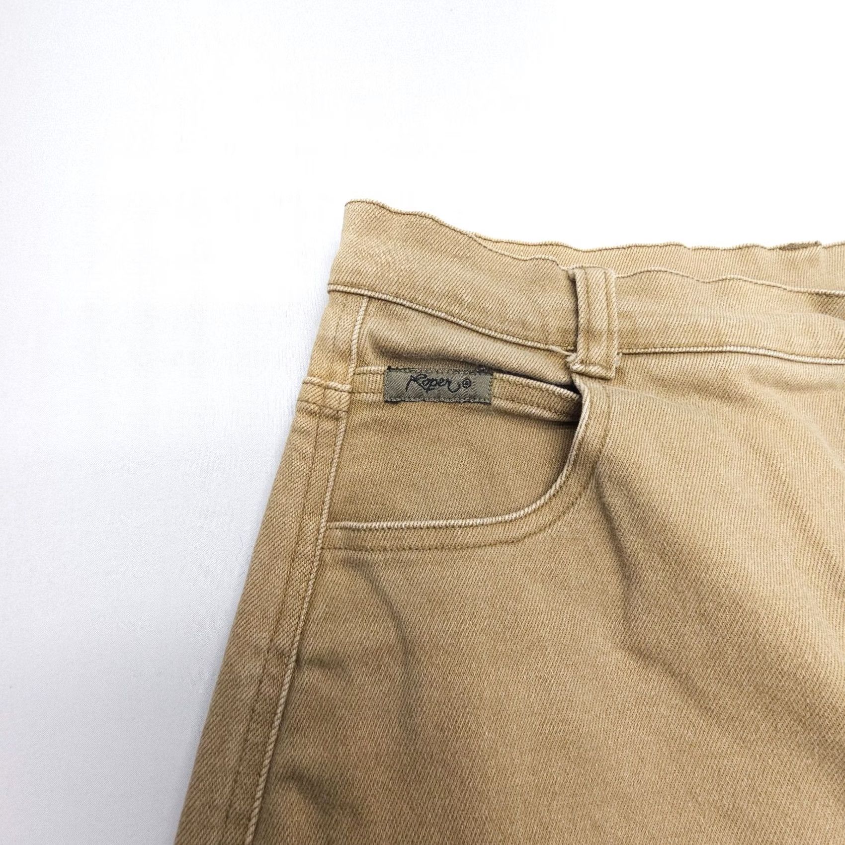Roper VINTAGE Roper Jeans Womens 15 x 36 High Rise 34 Inseam 100% Cotton Brown Denim Southwestern 90s Western 5-Pocket Style Mom Mens Girls Womens Size 36" / US 14 / IT 50 - 5 Thumbnail