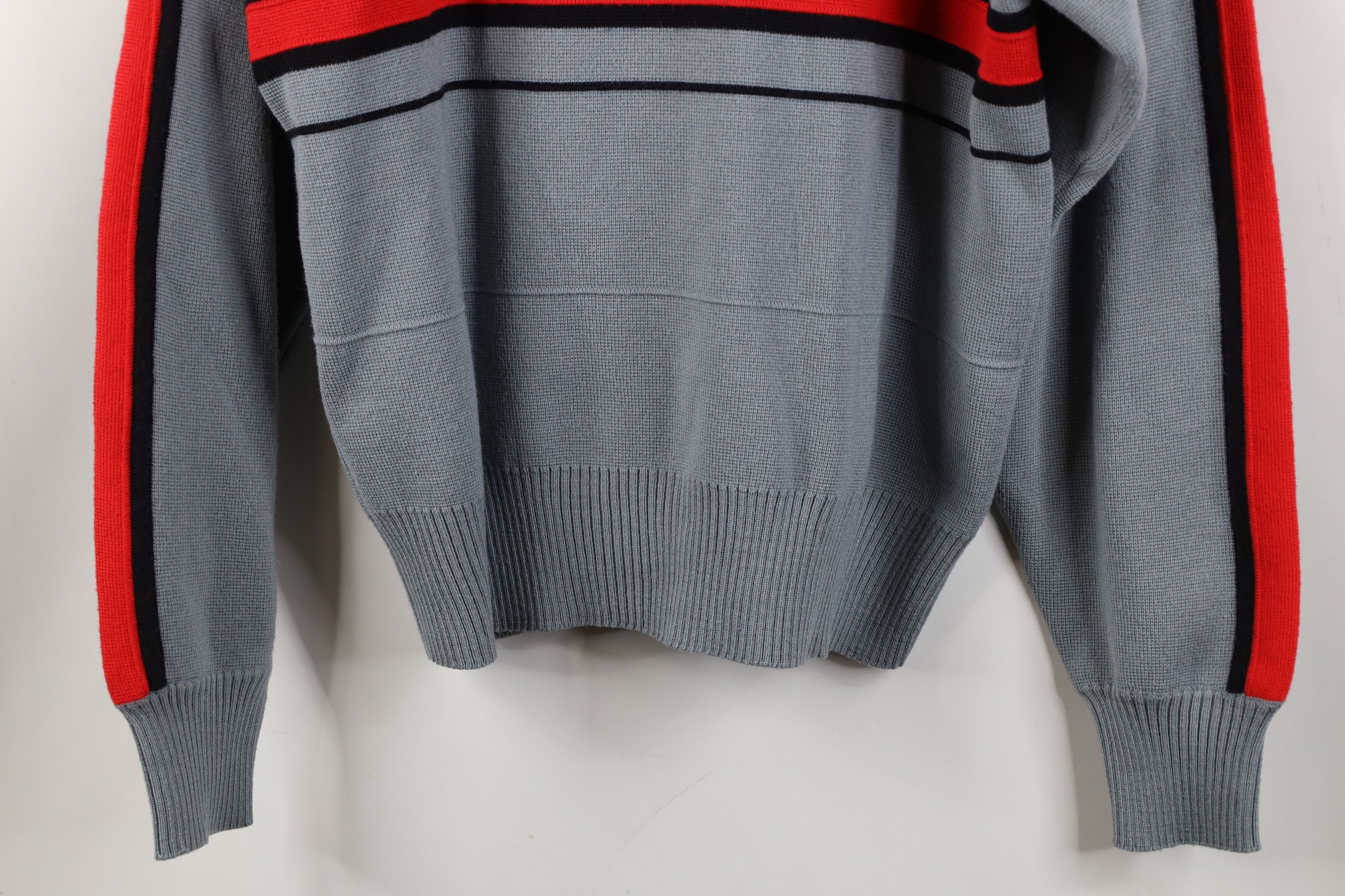 Vintage Vintage 90s Streetwear Blend Knit Striped Crewneck Sweater Size US M / EU 48-50 / 2 - 3 Thumbnail