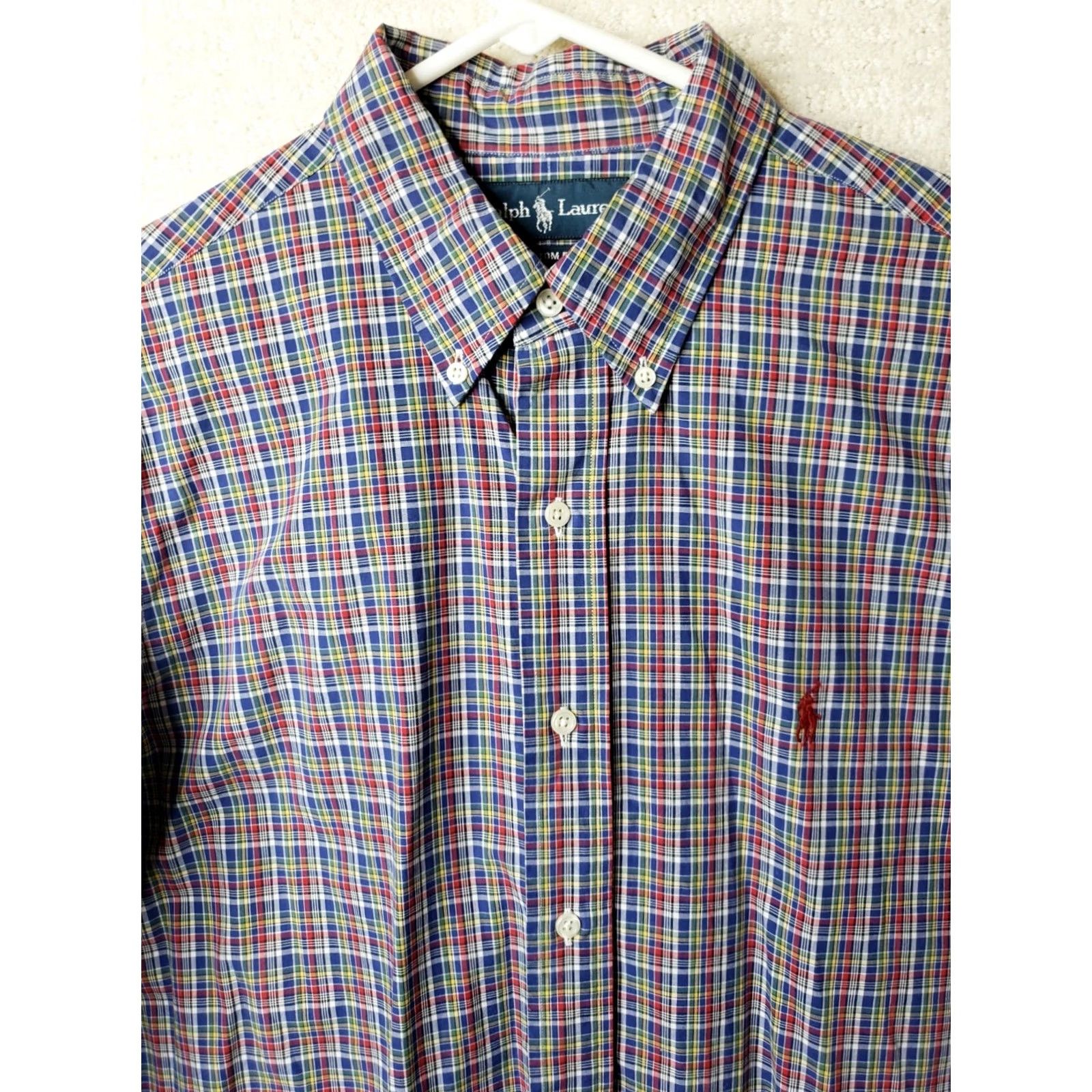 Ralph Lauren Ralph Lauren Mens Large Custom Fit L/S Button-Down Multicolor Plaid Shirt Size US L / EU 52-54 / 3 - 5 Thumbnail