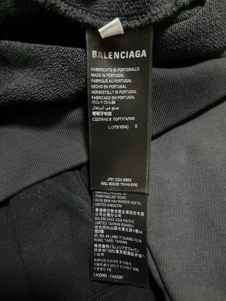 Balenciaga Balenciaga Logo Hoodie in Black Color-2506 Size US L / EU 52-54 / 3 - 4 Thumbnail