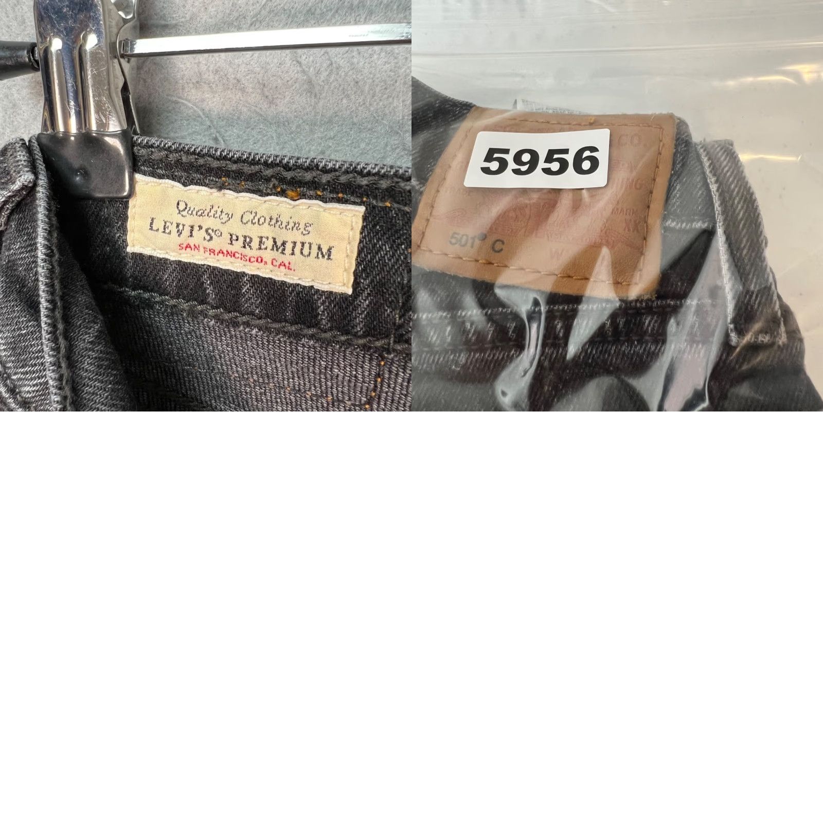 Levi's Levi's 501 Jeans Womens 24x30 Black Denim High-Waisted Straight Leg Vintage No 90s (Adult) Womens Jeans Size 42" / US 20 - 9 Thumbnail