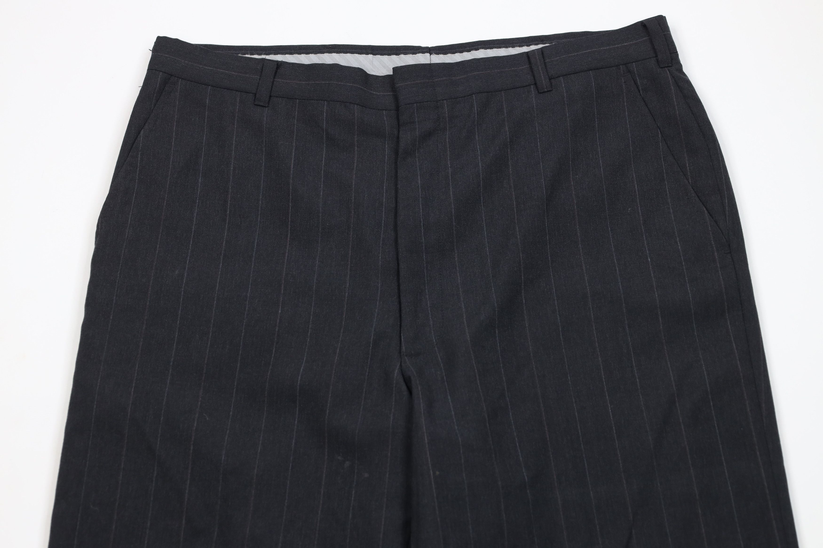 Vintage Vintage 70s Streetwear Pinstriped Wide Leg Chino Pants USA Size US 34 / EU 50 - 2 Thumbnail
