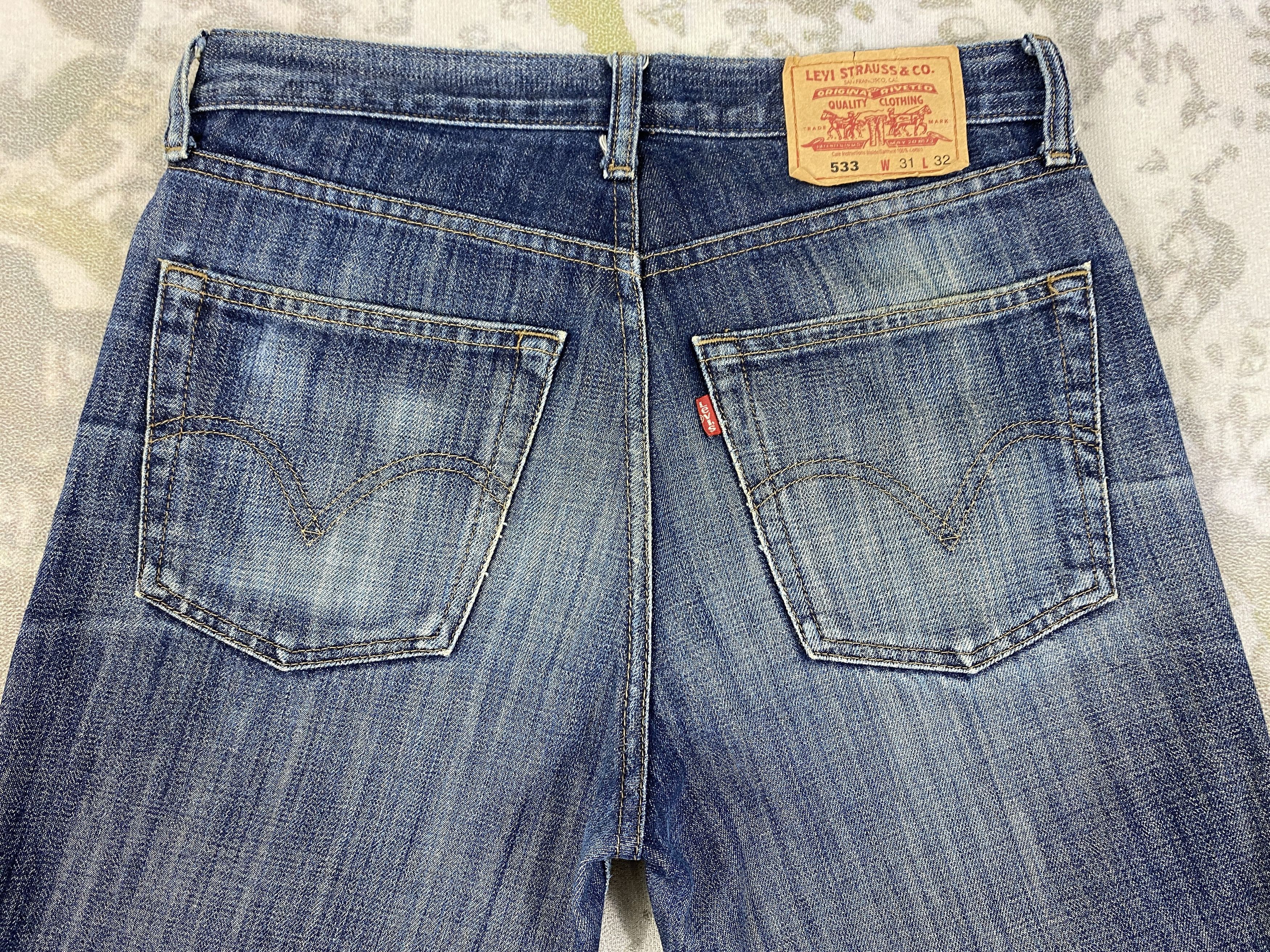 Levi's Vintage Levi's 533 Faded Blue Denim 32 x 30 -JN540 Size US 32 / EU 48 - 4 Thumbnail