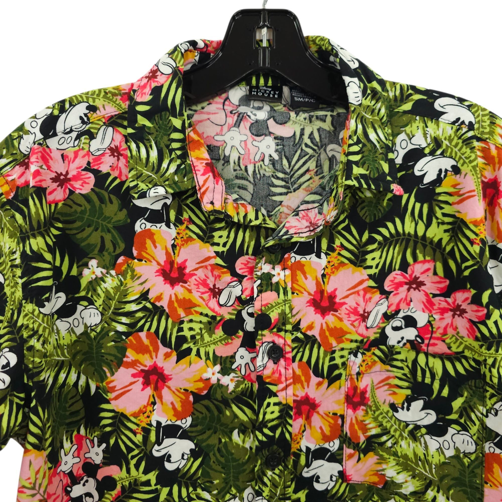 Disney Disney Mickey Mouse Button Down Shirt Small Tropical Floral Size US S / EU 44-46 / 1 - 11 Thumbnail