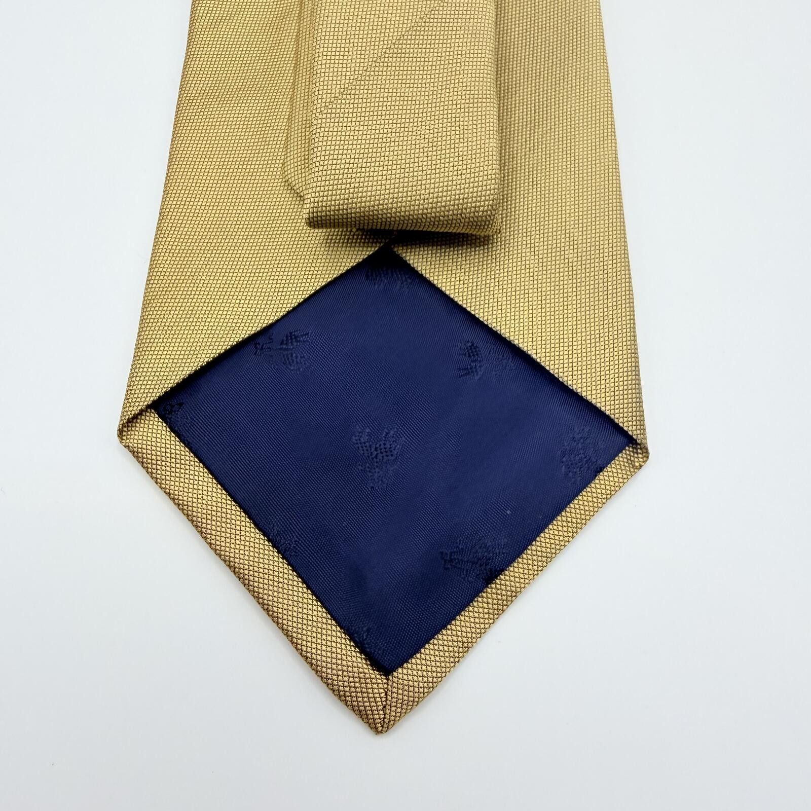 Brooks Brothers Brooks Brothers Tie Men's Gold All Silk Hand Made USA Size ONE SIZE - 2 Thumbnail
