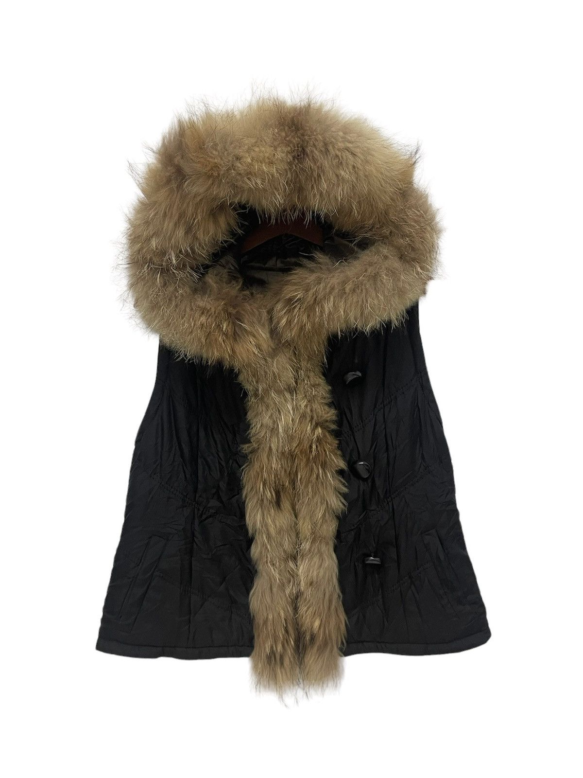 If Six Was Nine VINTAGE AVANT GARDE FUR HOODIES VEST LGB STYLE Size M / US 6-8 / IT 42-44 - 3 Thumbnail