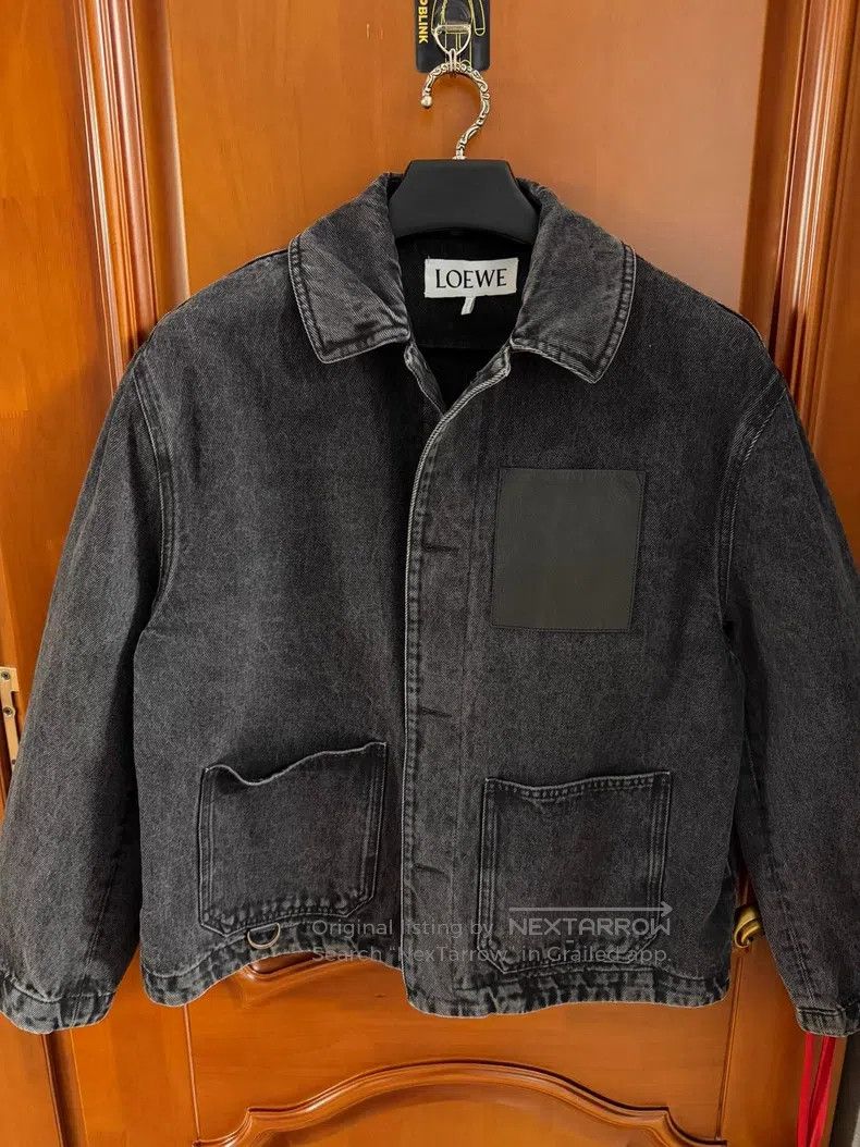 Loewe Black Washed Denim Work Jacket