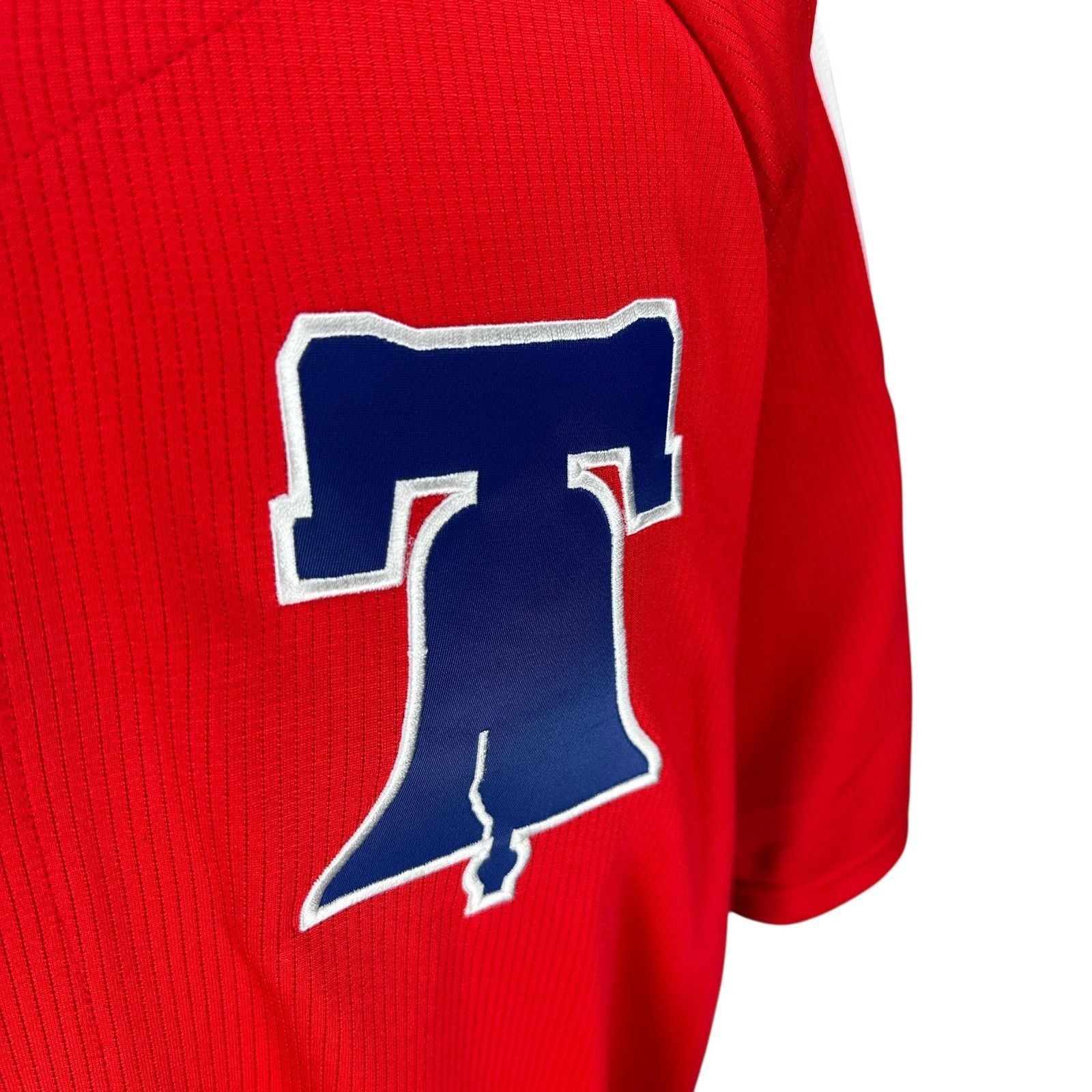 Majestic Majestic Philadelphia Phillies Jersey Mens XL Red Blue White Size US XL / EU 56 / 4 - 2 Thumbnail