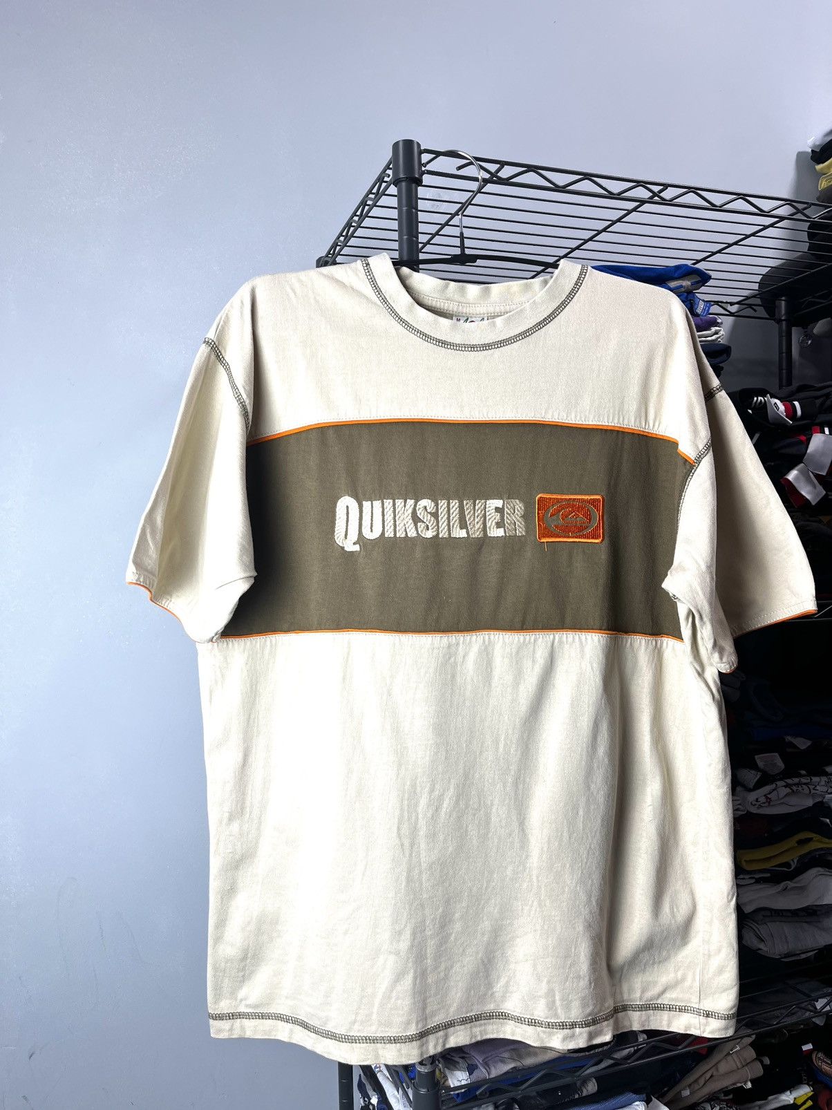 Quiksilver 1990’s Vintage Quiksilver Embroidered Logo T Shirt Size US M / EU 48-50 / 2 - 1 Thumbnail