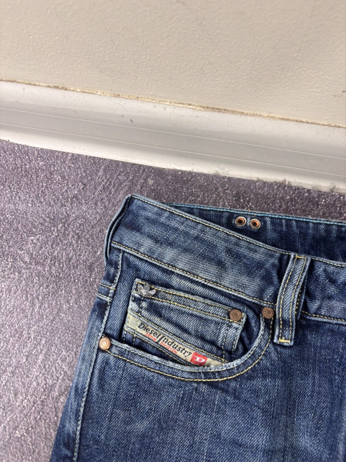 Adidas × Diesel Diesel X Adidas Sample F/W08 NWT Women’s Blue Denim Jeans Size 28" / US 6 / IT 42 - 6 Thumbnail