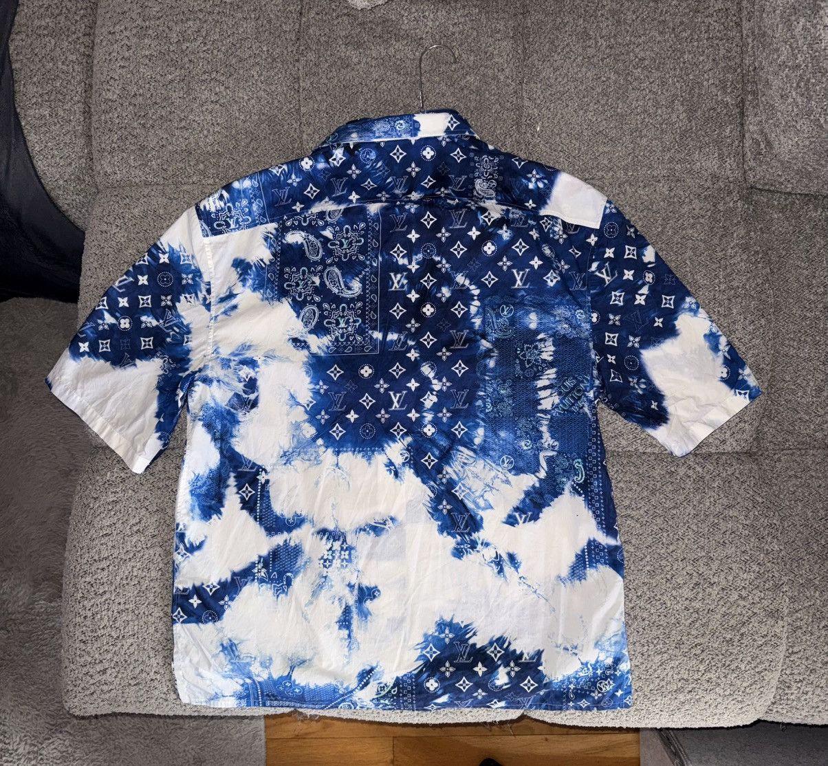 Louis Vuitton LV blue bandana shirt Size US L / EU 52-54 / 3 - 2 Thumbnail