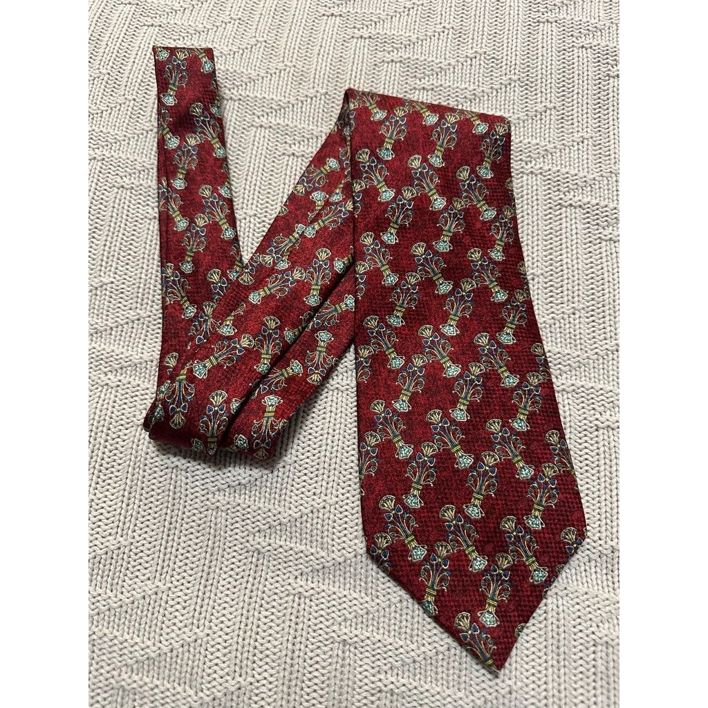 Other The MET maroon print silk tie Size ONE SIZE - 1 Thumbnail