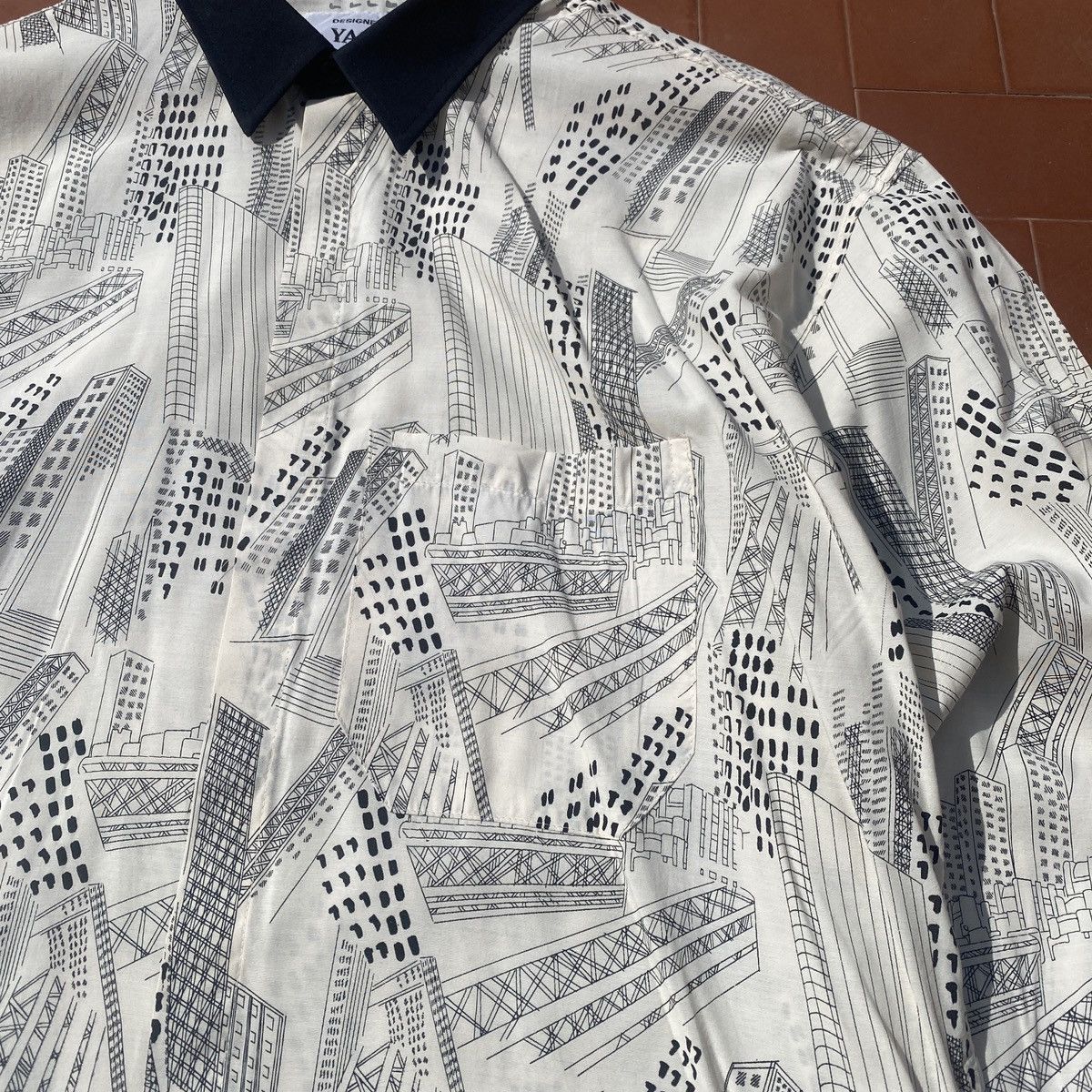 Japanese Brand × Yashi Yamamuri Men’s YASHI YAMAMURI JAPANESE CITY PRINT SHIRT SIZE XL Size US XL / EU 56 / 4 - 4 Thumbnail
