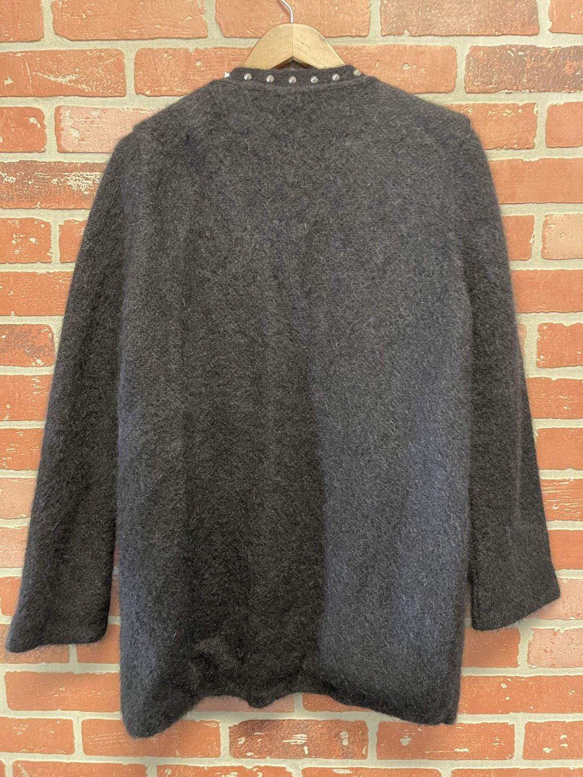 Saint Laurent Paris Size M - Saint Laurent Fall 2016 Studded Mohair Cardigan Size M / US 6-8 / IT 42-44 - 5 Thumbnail