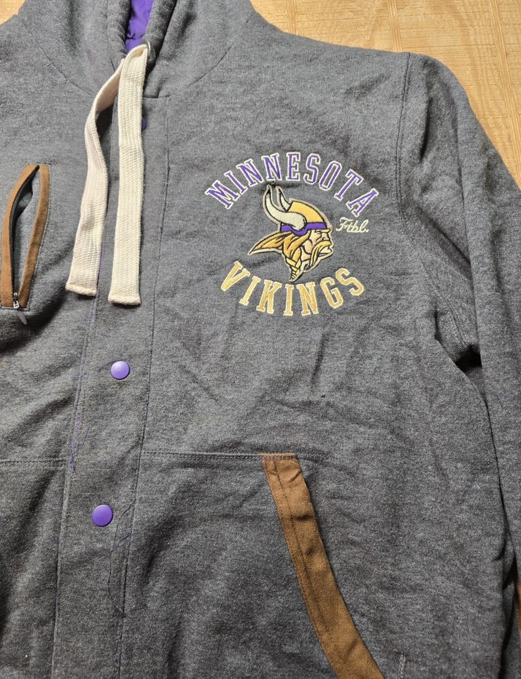 G-III Minnesota Vikings NFL Reversible Hoodie Jacket Men Size US XL / EU 56 / 4 - 3 Thumbnail