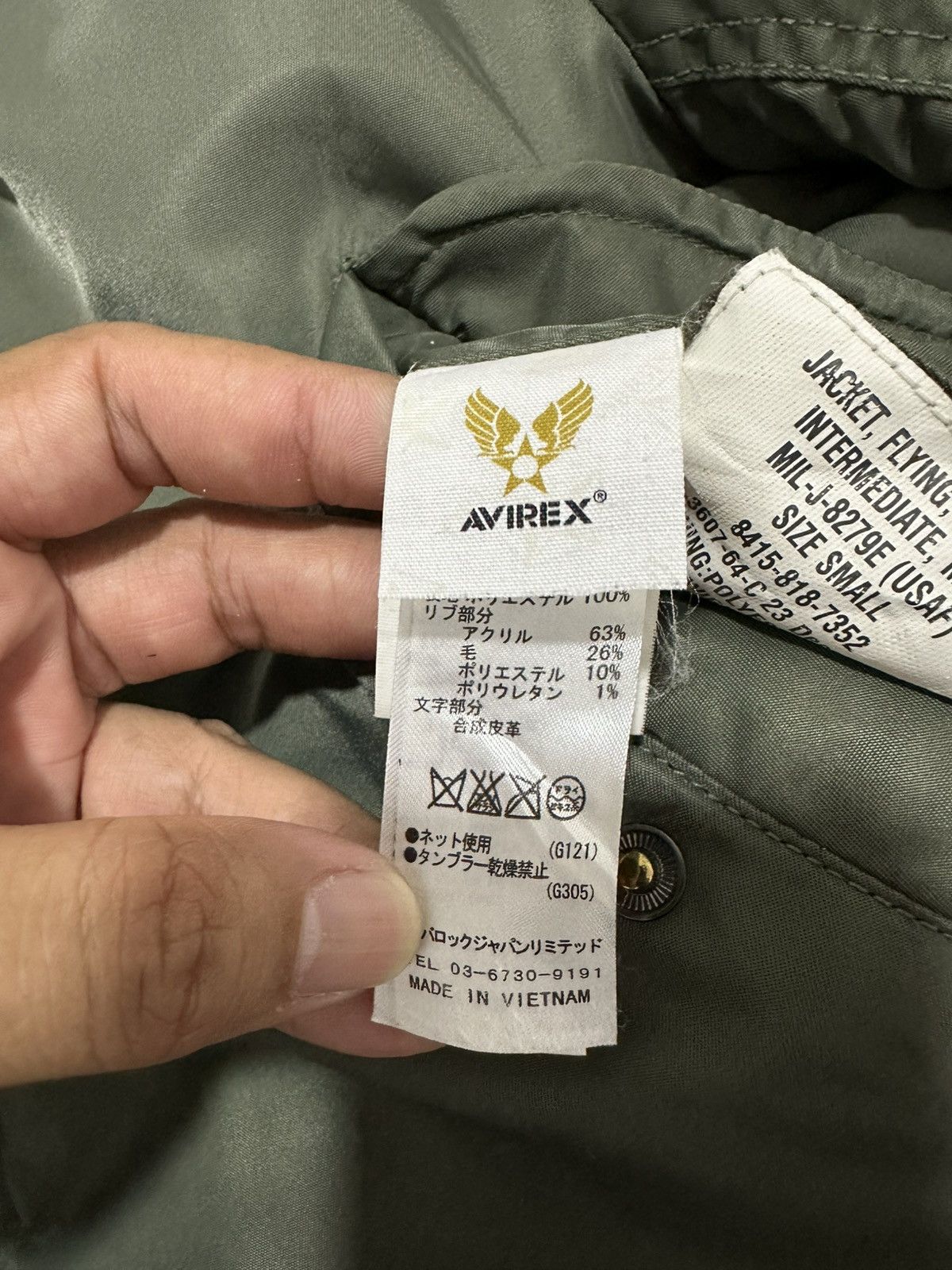 Avirex Vintage AVIREX MA-1 Flight Jacket Big Logo Design Avirex USA Size S / US 4 / IT 40 - 8 Thumbnail