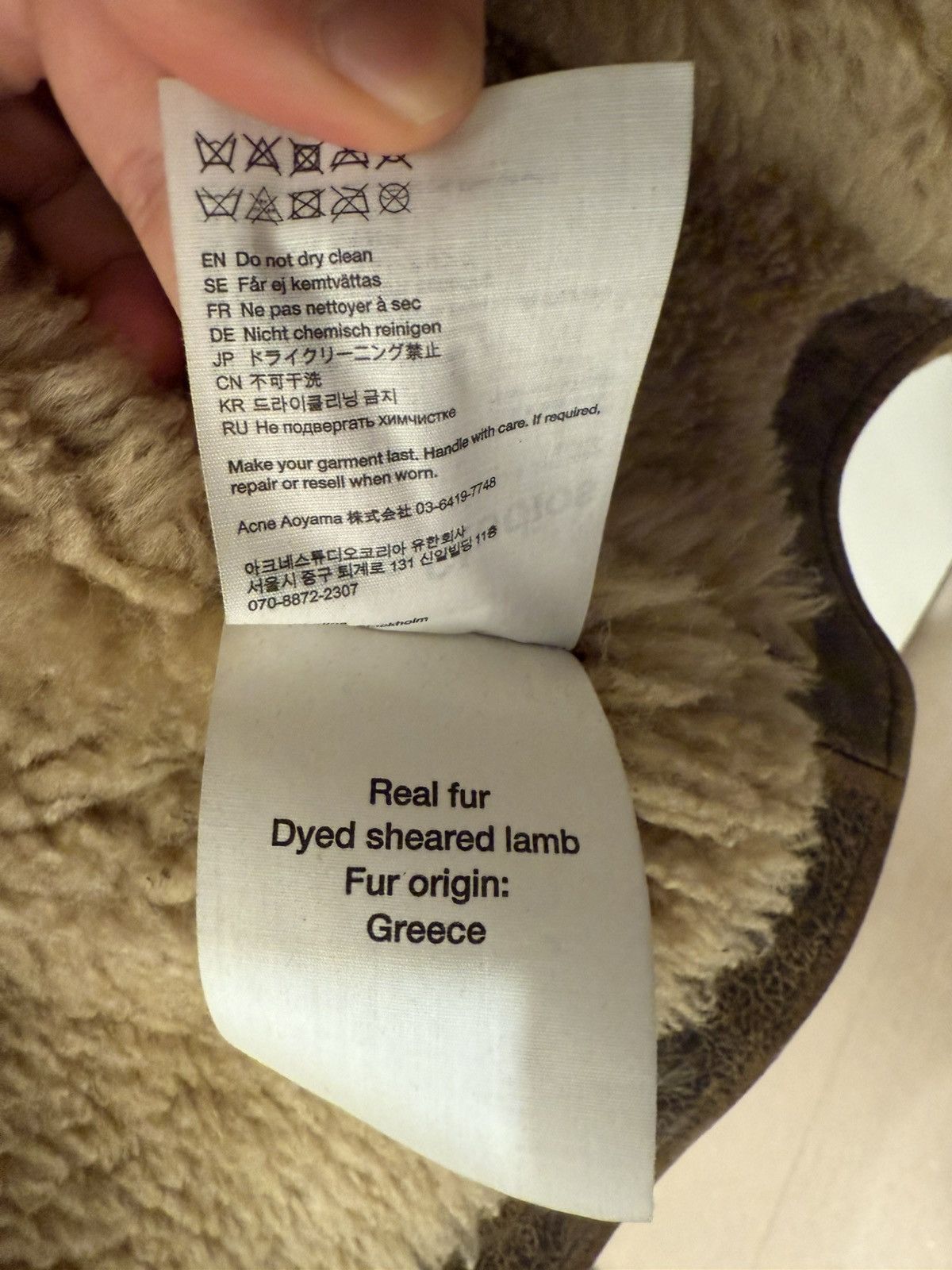Acne Studios Acne Studios shearling leather jacket fur trim size 46 Size US S / EU 44-46 / 1 - 6 Thumbnail