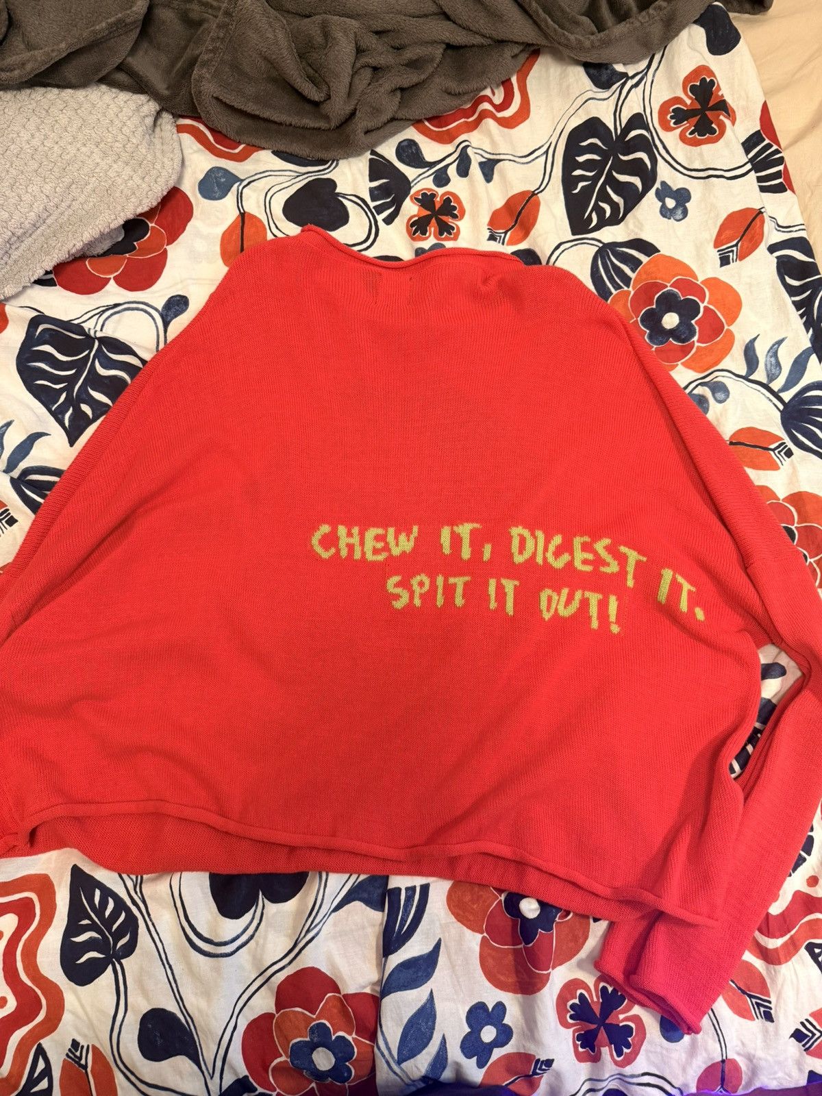 Brain Dead Spit It Oversized Cropped Boxy Sweater Size US M / EU 48-50 / 2 - 2 Thumbnail