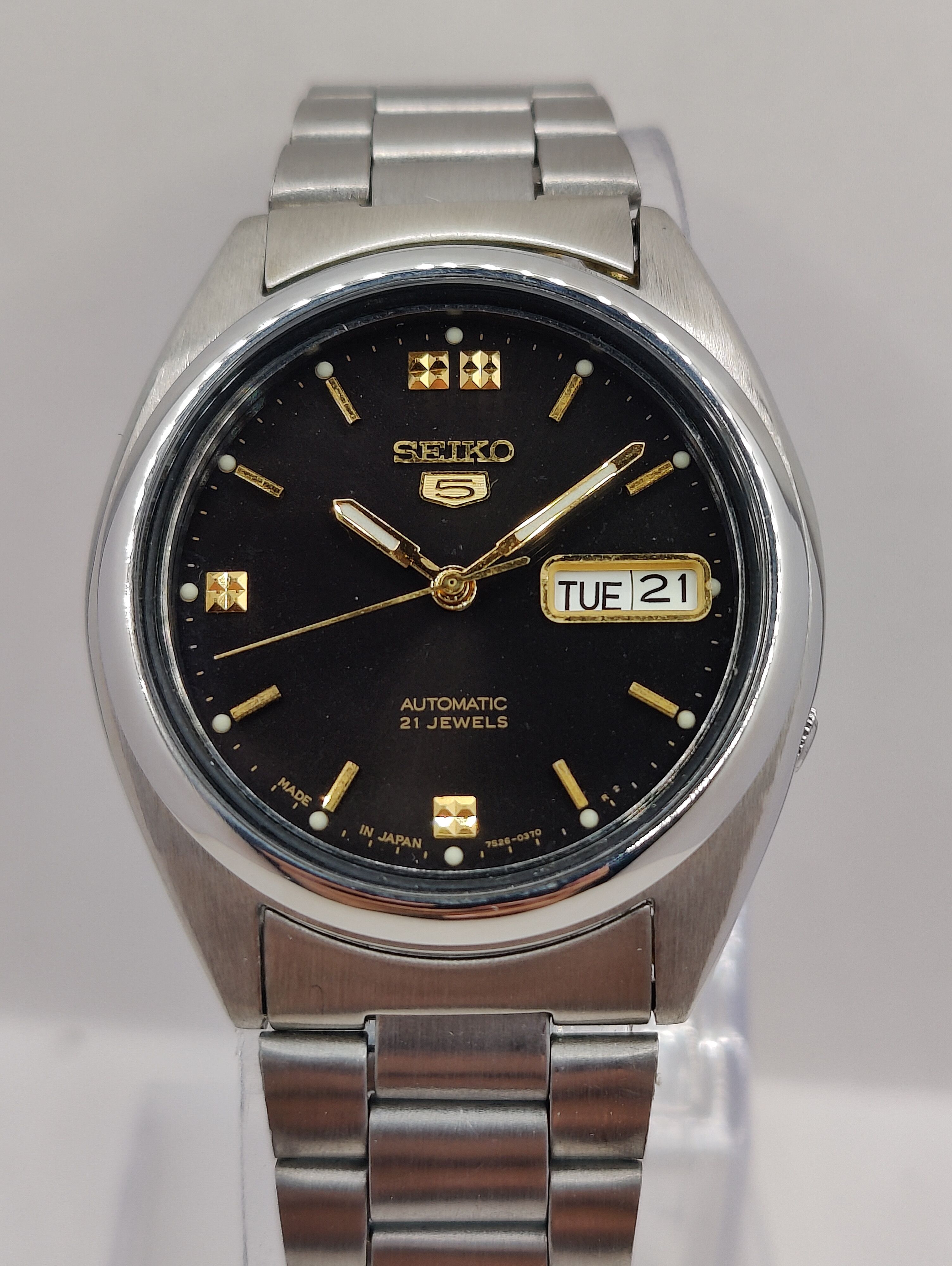 Seiko Vintage Watches Seiko 5 Automatic Wrist Watch 21Jewels Day Date Japan Grailed