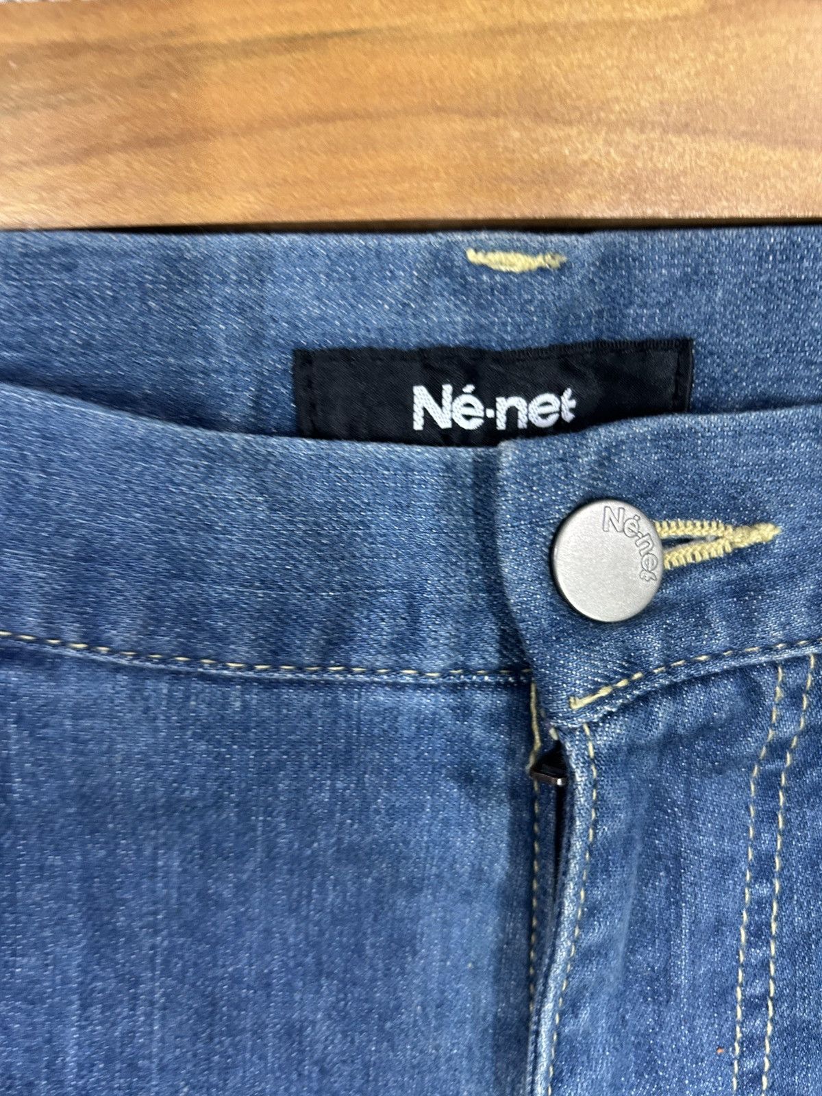 Ne-Net Vintage issey miyake ne-net high front denim regular fits Size US 32 / EU 48 - 8 Thumbnail