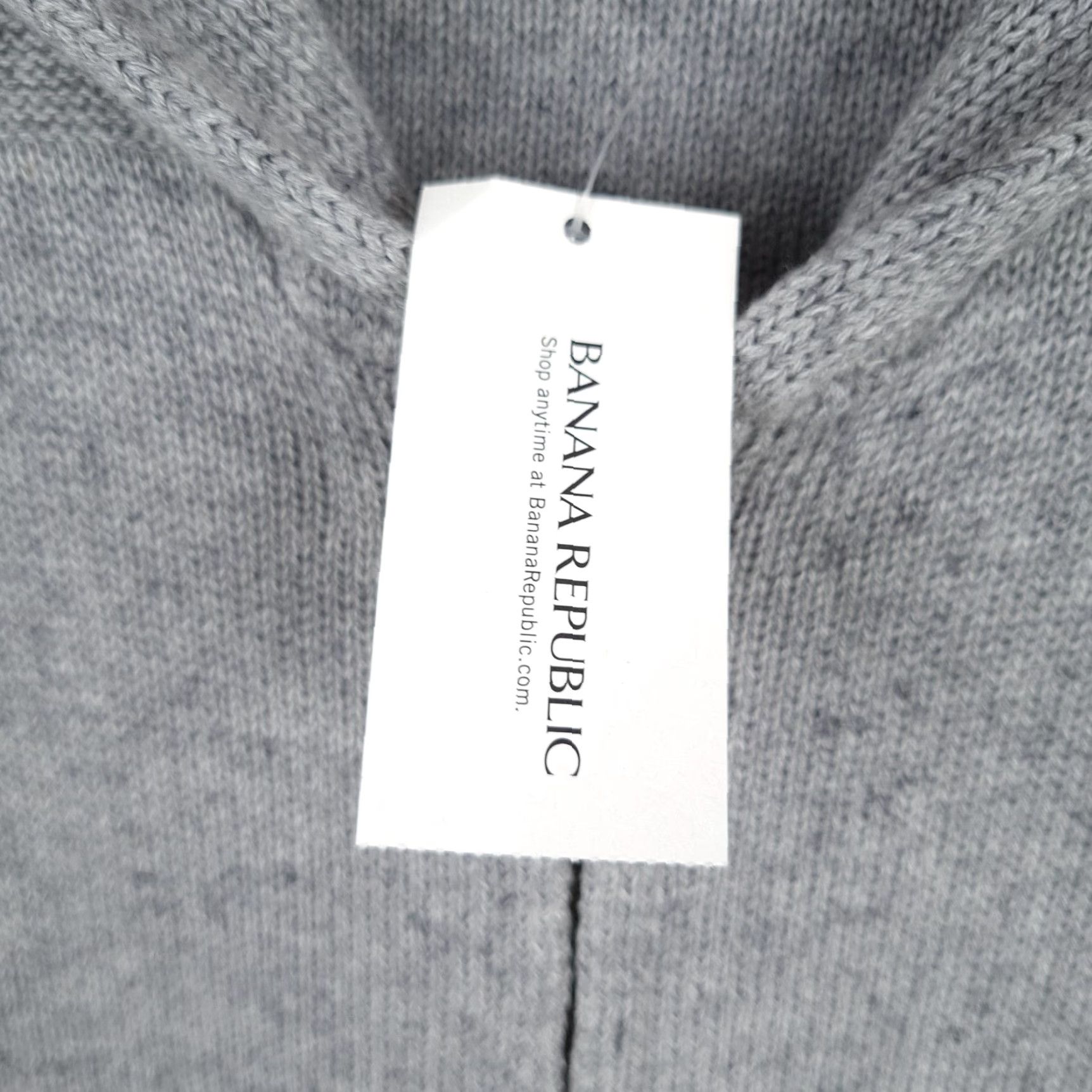 Banana Republic Banana Republic Cardigan Sweater Mens XL Gray Full Zip Shawl Collar Pockets NWT Size US XL / EU 56 / 4 - 3 Thumbnail