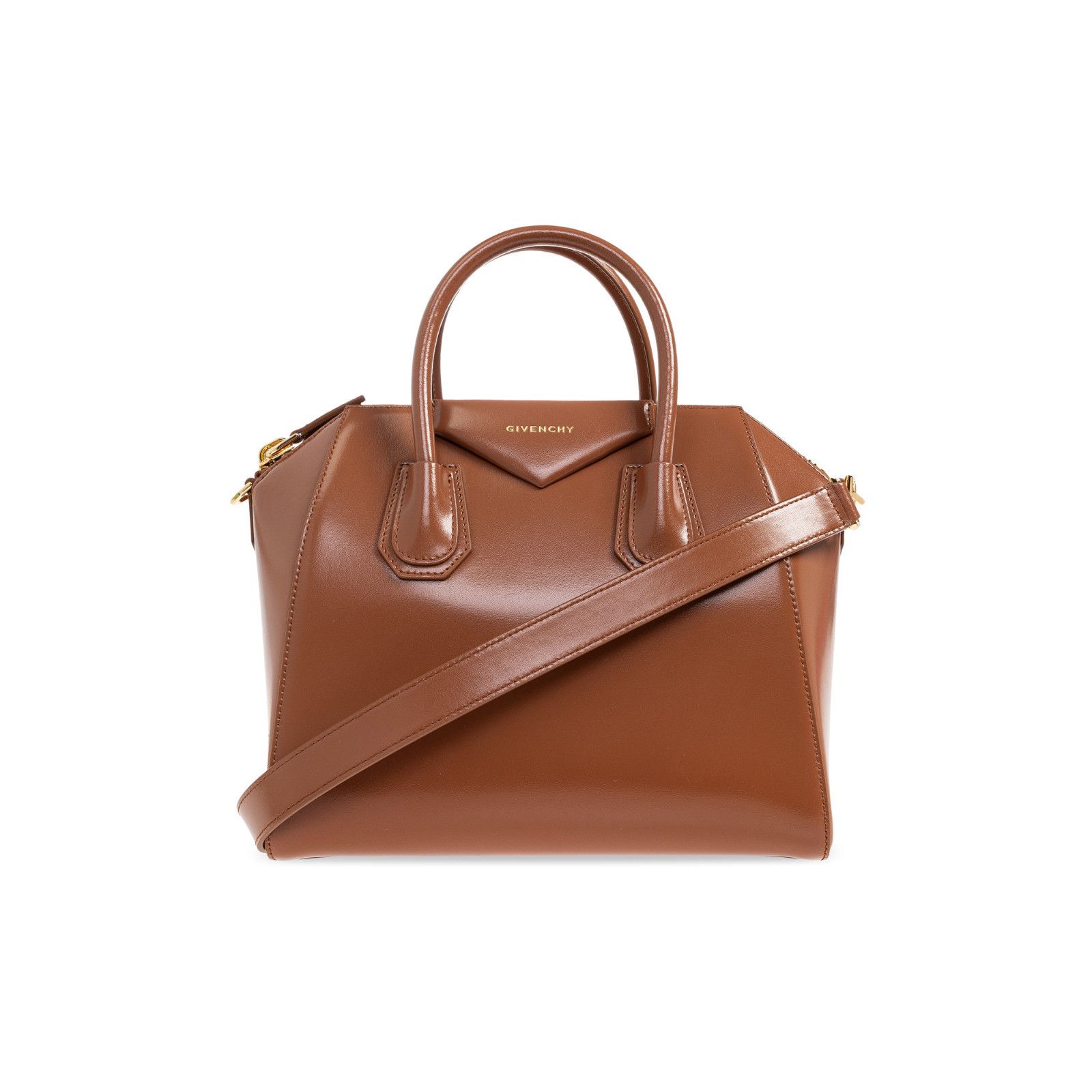 Givenchy GIVENCHY Antigona Small Brown Top Handle Bag New & Authentic Size ONE SIZE - 1 Thumbnail