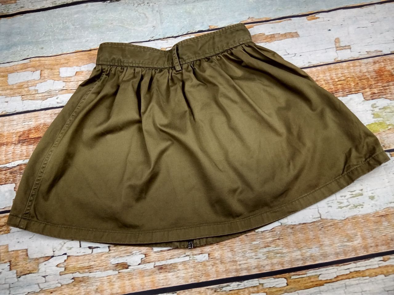 Diesel Diesel O-Boden Gonna Olive Mini Skirt Size 27" / US 4 / IT 40 - 2 Thumbnail