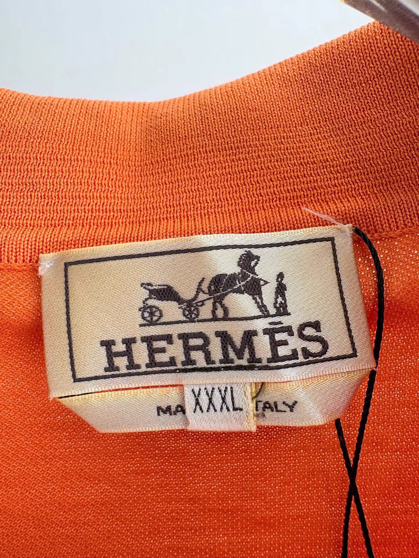 Hermes HERMES Pocket Embroidered Logo Short Sleeve Polo K1 Size US XXL / EU 58 / 5 - 4 Thumbnail
