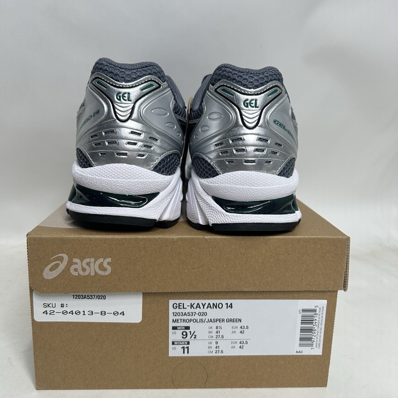 Asics ASICS Gel-Kayano 14 “Metropolis Jasper Green” 2024 Size US 9.5 / EU 42-43 - 4 Thumbnail