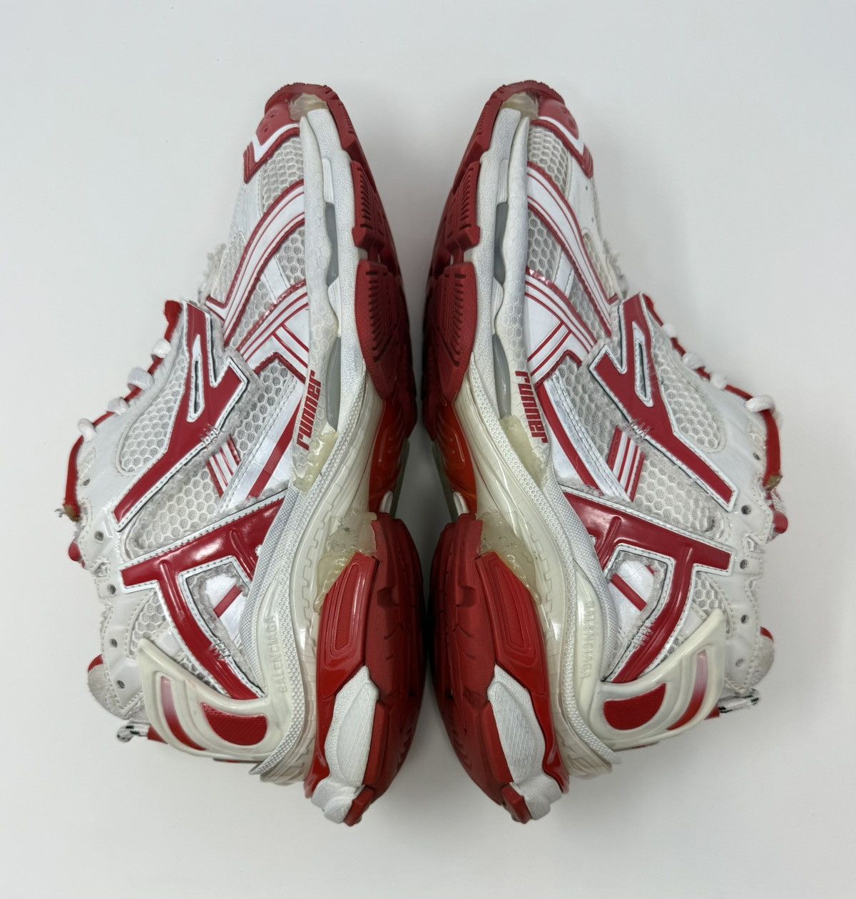 Balenciaga Balenciaga Runner Sneaker Red/White Size US 9 / EU 42 - 3 Thumbnail