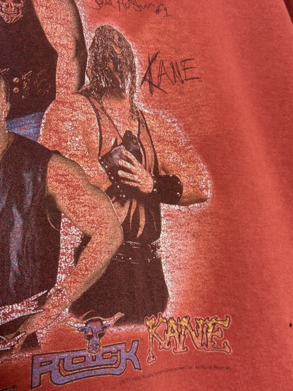 WWF Vintage 2000s WWE Wrestlemania Tee Stone Cold The Rock Kane Size US S / EU 44-46 / 1 - 8 Thumbnail