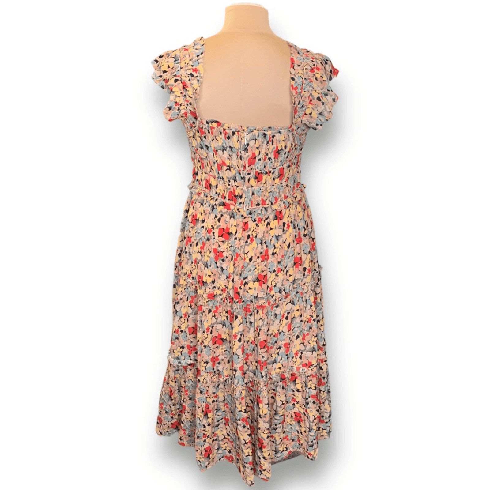 Sea New York Sea New York Ensley Flutter Sleeve Silk Midi Dress Large Size L / US 10 / IT 46 - 8 Thumbnail