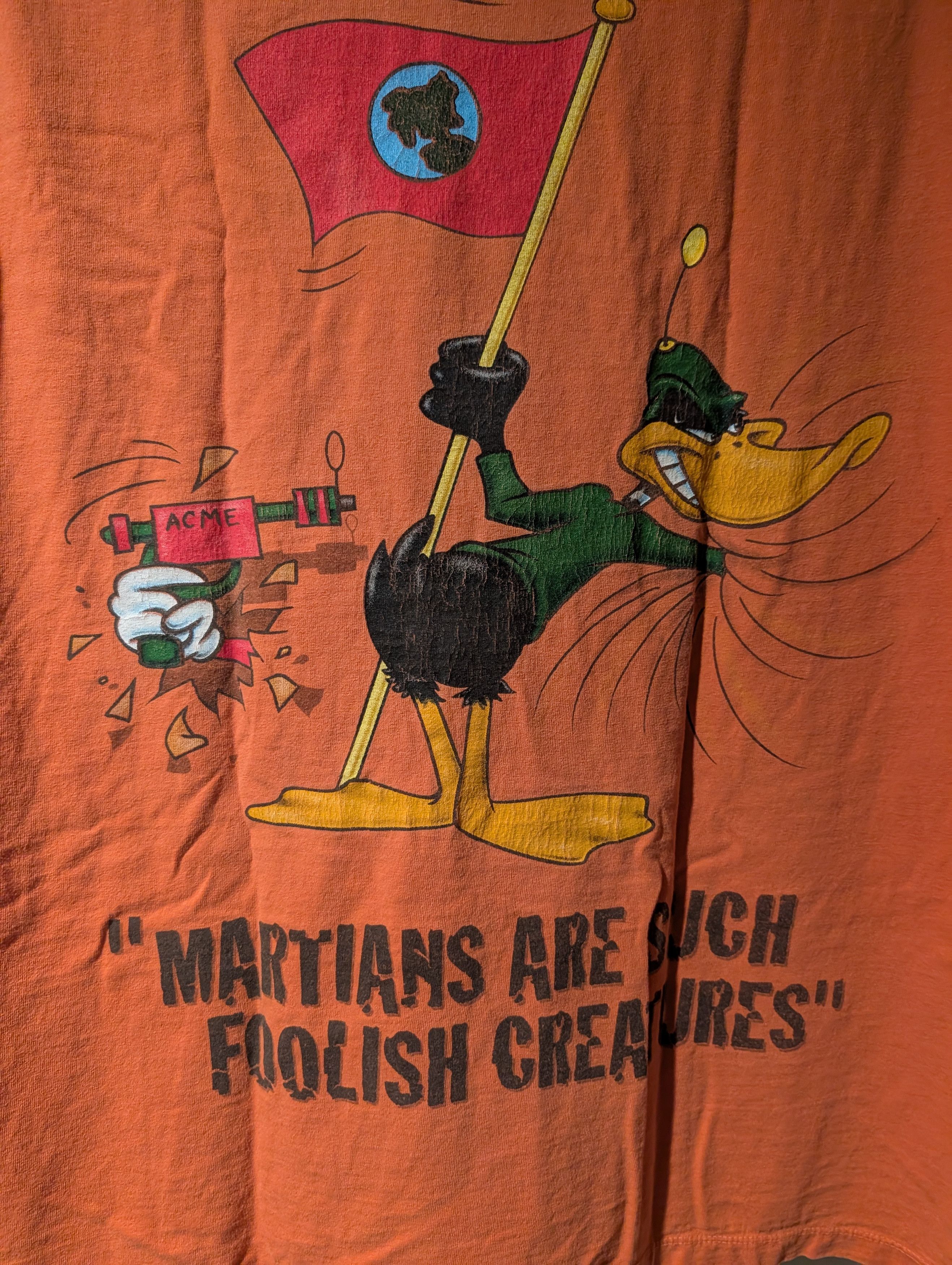 Cartoon Network Vintage 90s Looney Tunes Marvin Martian Daffy Duck T Shirt Size US L / EU 52-54 / 3 - 5 Thumbnail