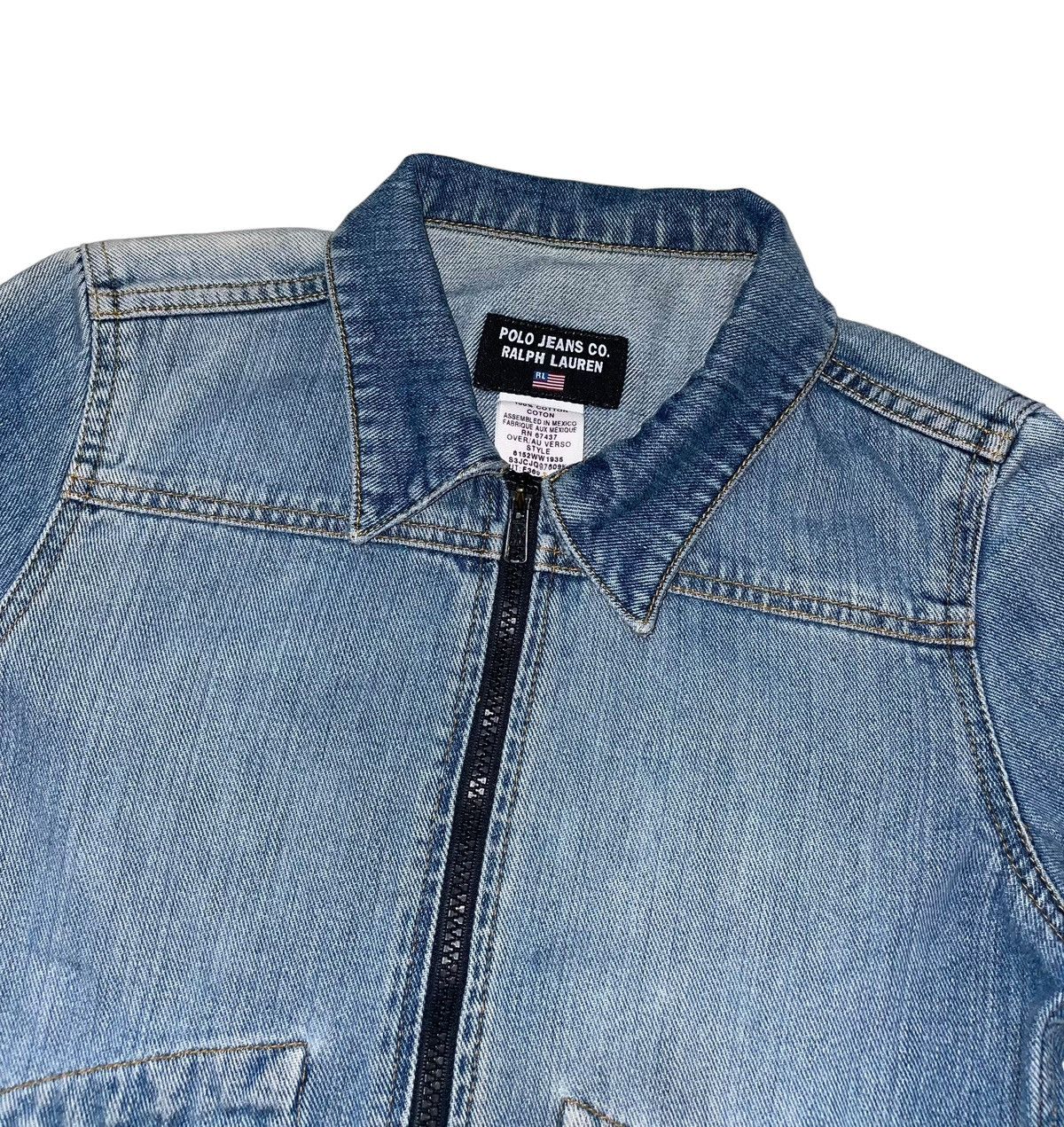 Polo Ralph Lauren × Ralph Lauren Polo Jeans Ralph Lauren Chunky Zipper Denim Jacket Size S / US 4 / IT 40 - 2 Thumbnail