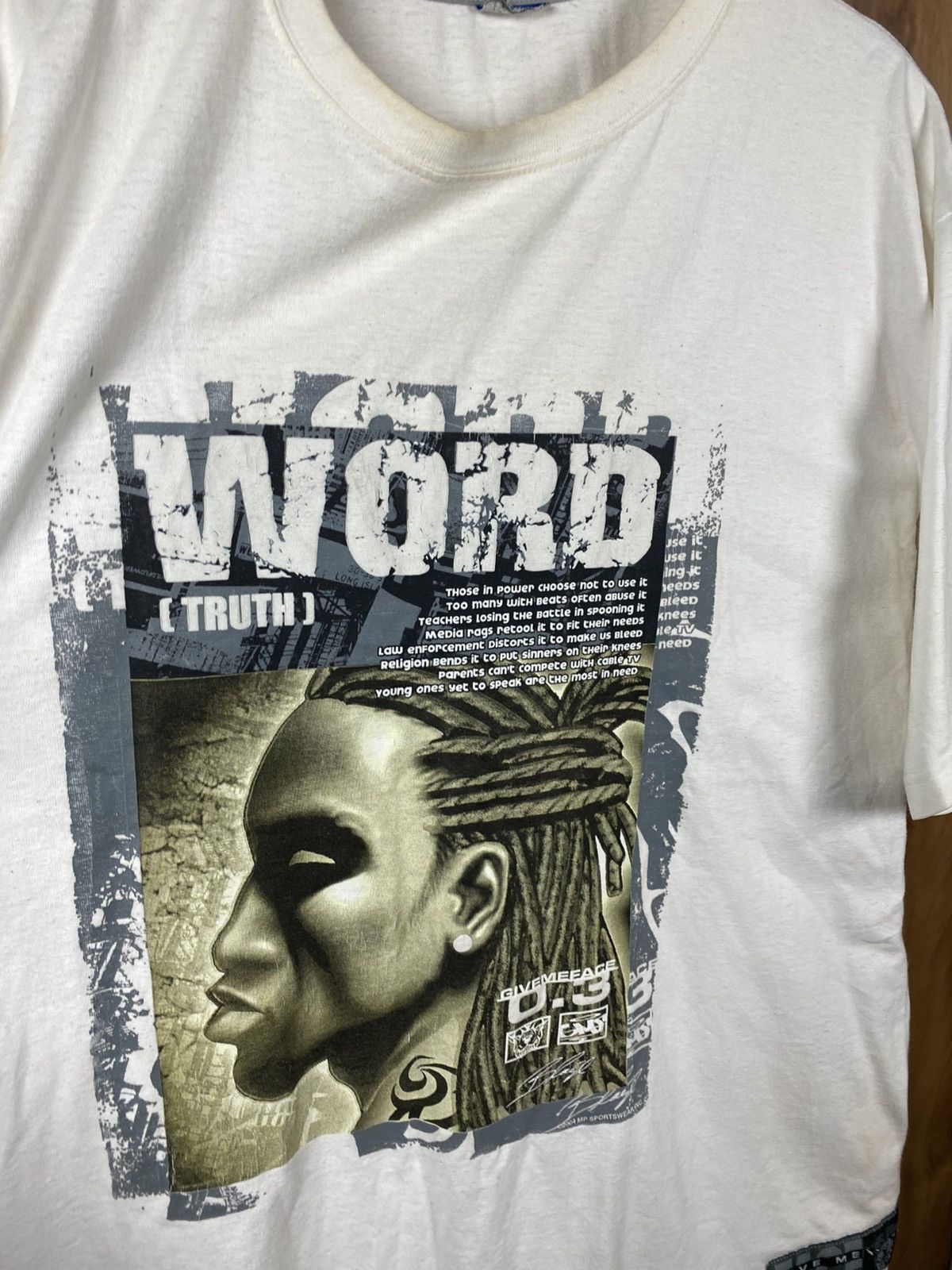 Rap Tees 🎙️Vintage Hip Hop Rap Tee — 2000s Give Me Face Truth Shirt🎙️ Size US L / EU 52-54 / 3 - 2 Thumbnail