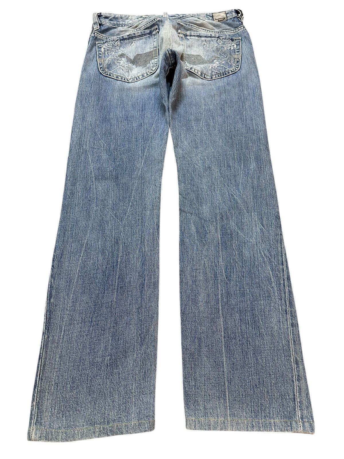 Diesel Vintage Diesel Industry Blue Faded Wash Style Jeans Size US 31 - 2 Thumbnail