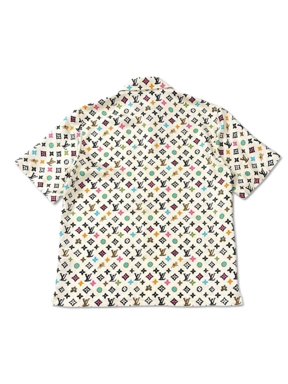 Louis Vuitton × Tyler The Creator Louis Vuitton Tyler M Monogram Short Sleev Silk Dress Shirt Size US M / EU 48-50 / 2 - 2 Thumbnail