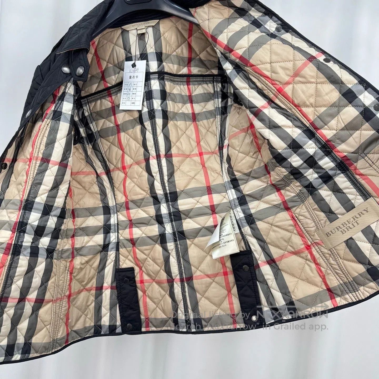 Burberry Burberry Quilted Inner Check Cotton Coat. Size XS / US 0-2 / IT 36-38 - 5 Thumbnail