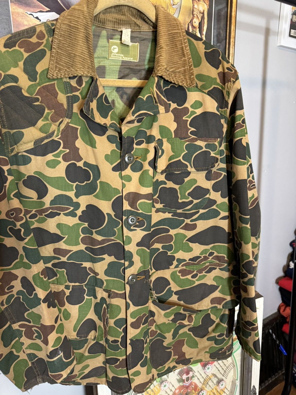 Vintage Vintage 1980s Camo Jacket Size US L / EU 52-54 / 3 - 4 Thumbnail